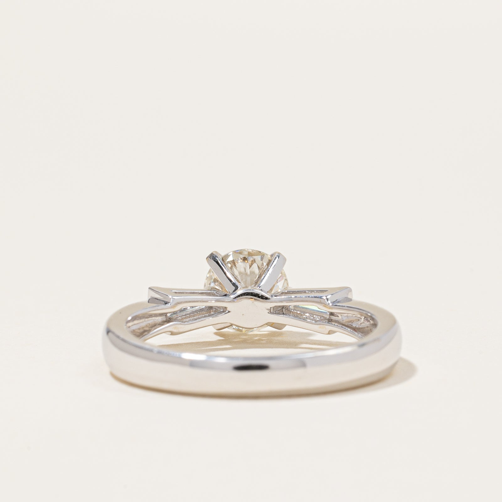 Diamond Ring with Tapered Baguettes 18k | 0.86ct, 0.28ctw | SZ 5.25 |