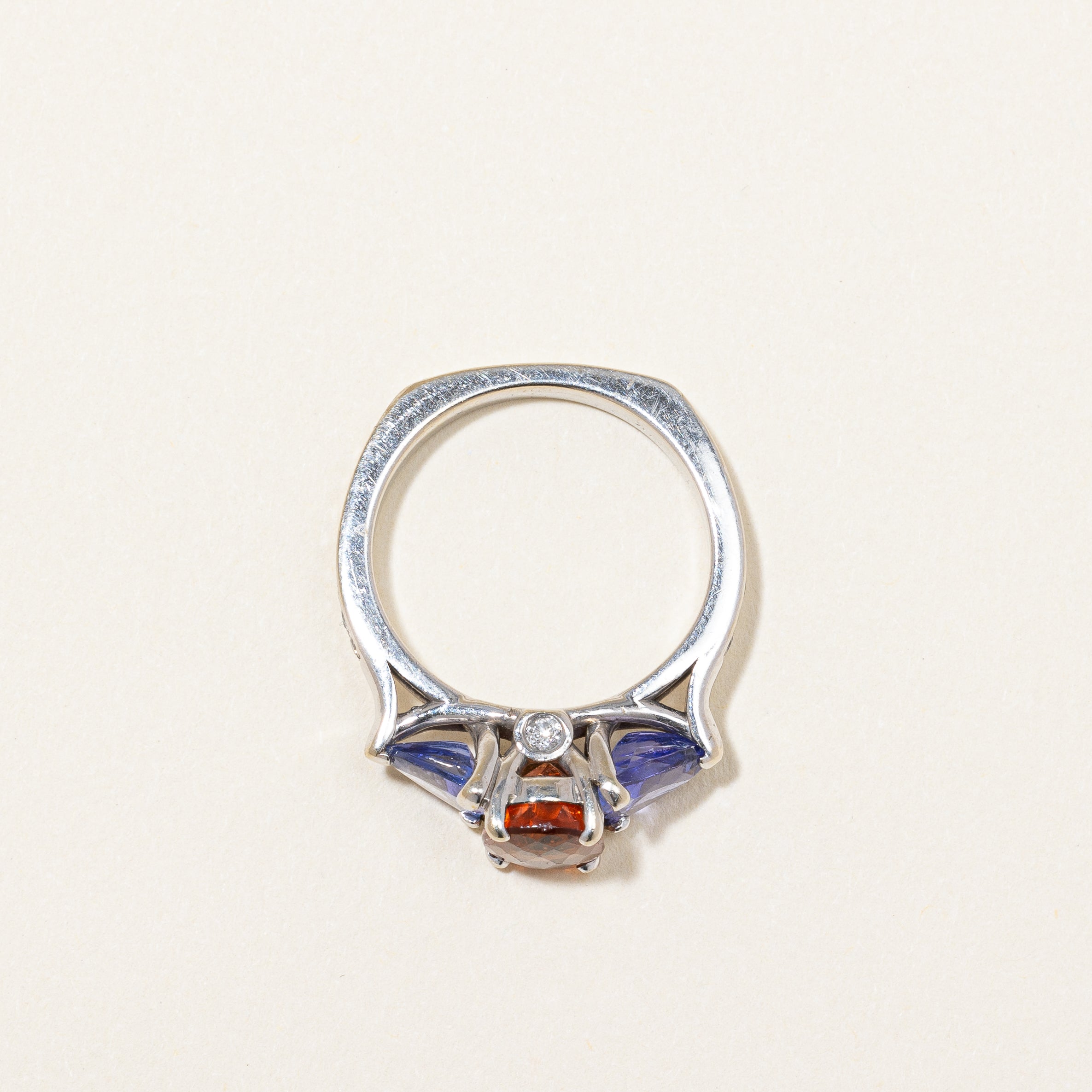 Custom Mix Gem Three Stone Ring | 0.21 ctw | SZ 7 |