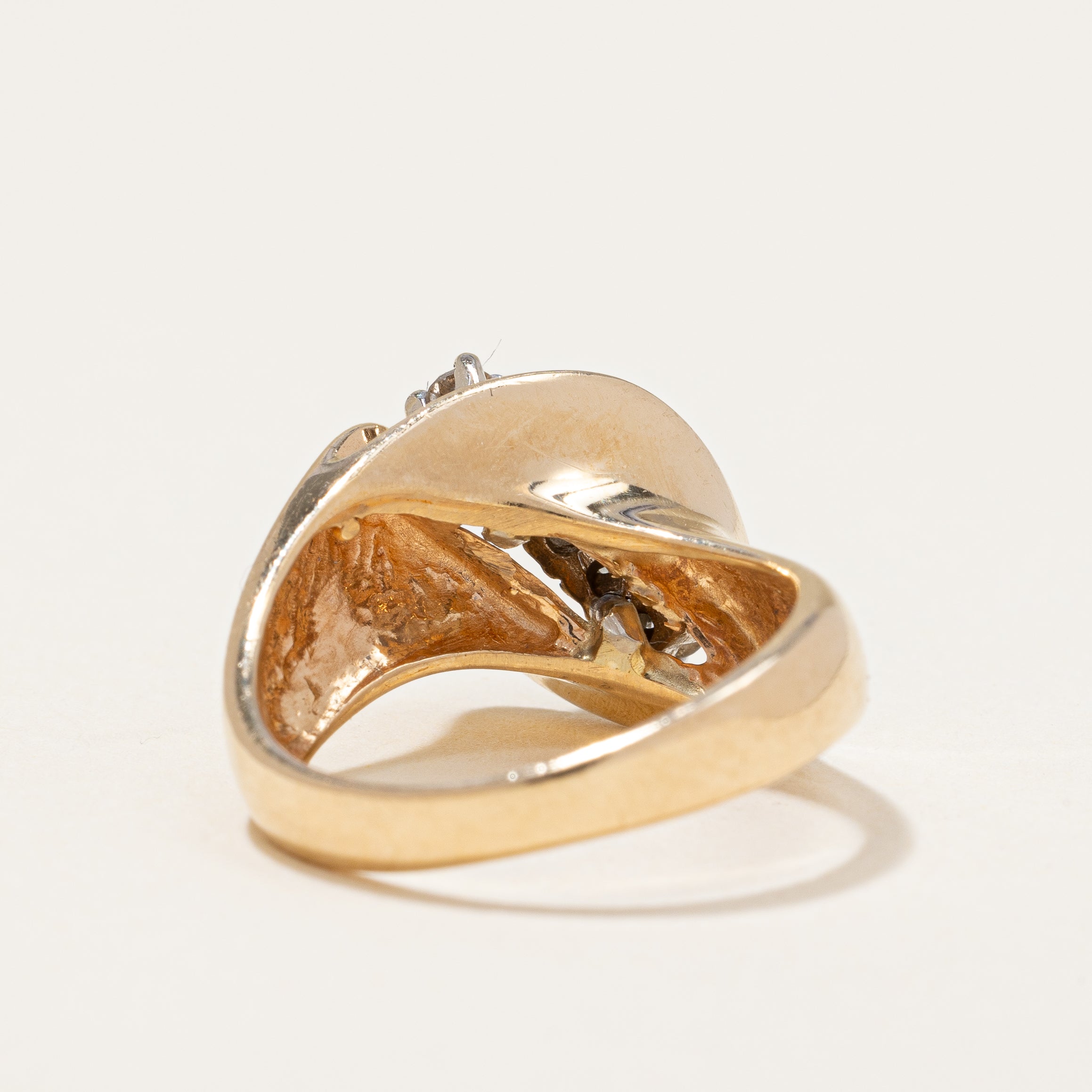 Lily Vintage Diamond Cocktail Ring | 0.20 ctw | SZ 5.75 |