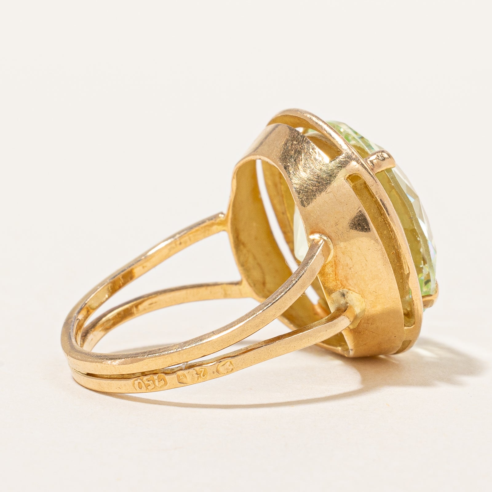 Vintage Synthetic Spinel Cocktail Ring | 11.05ct | SZ 6.5 |