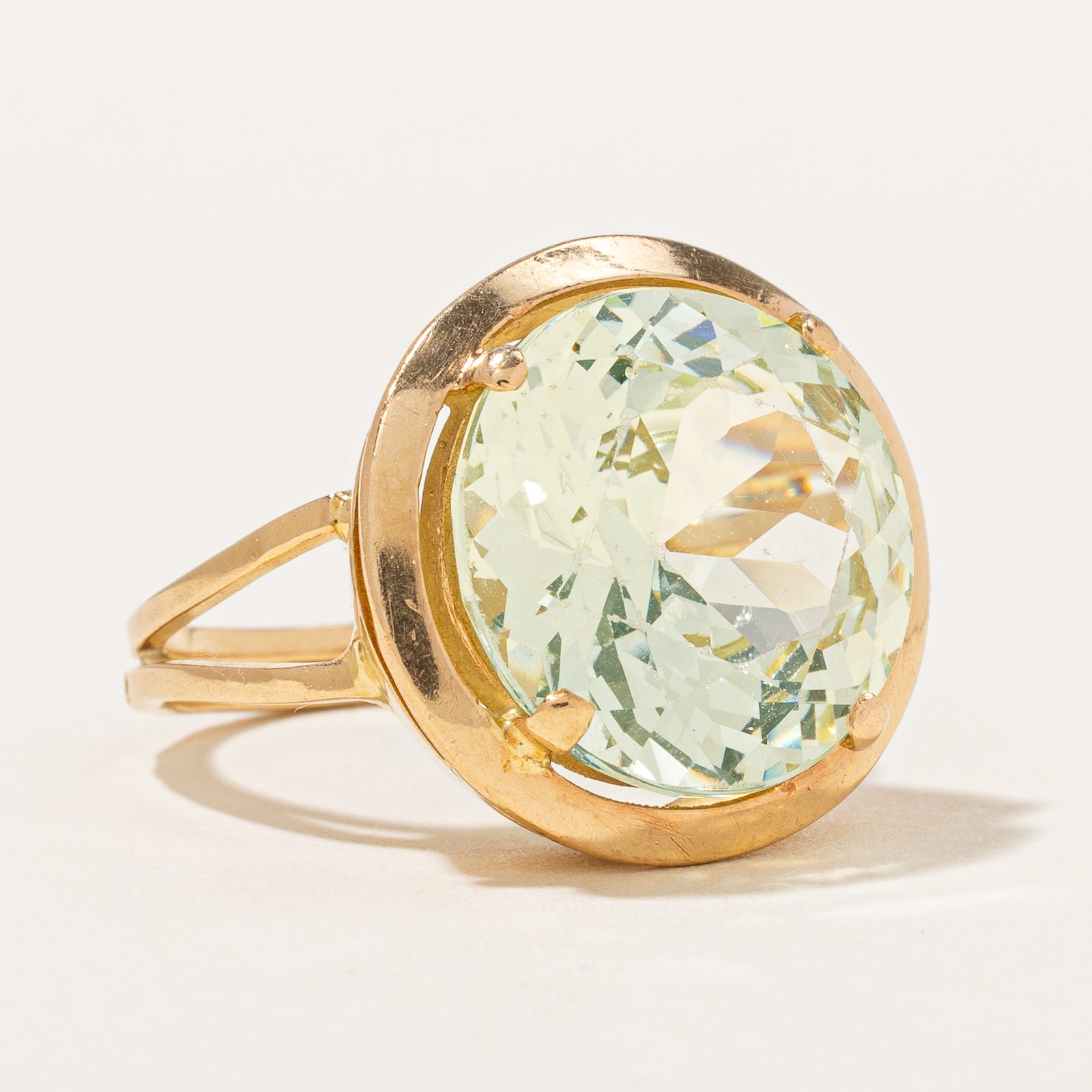 Vintage Synthetic Spinel Cocktail Ring | 11.05ct | SZ 6.5 |