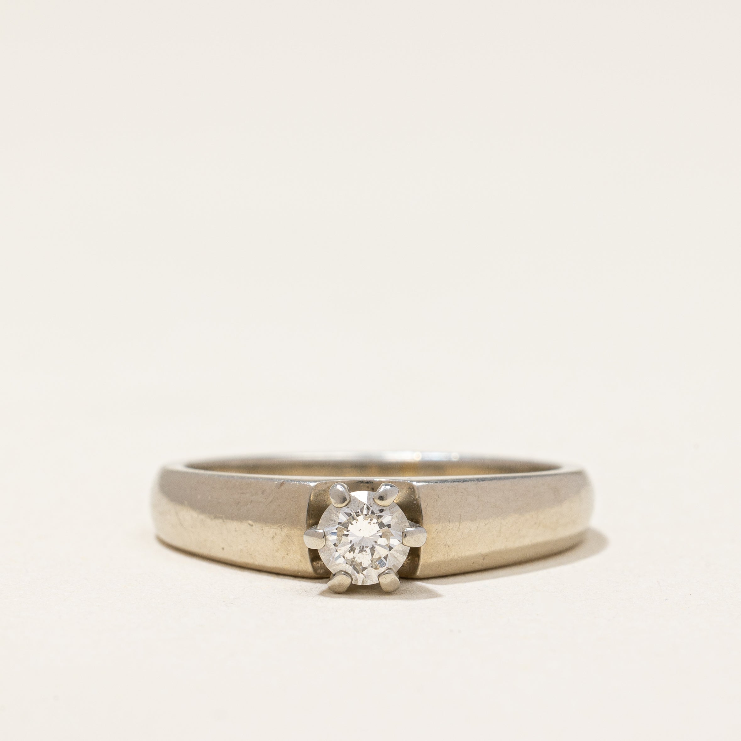 Solitaire Diamond Engagement Ring | 0.26 ctw | SZ 6.75 |