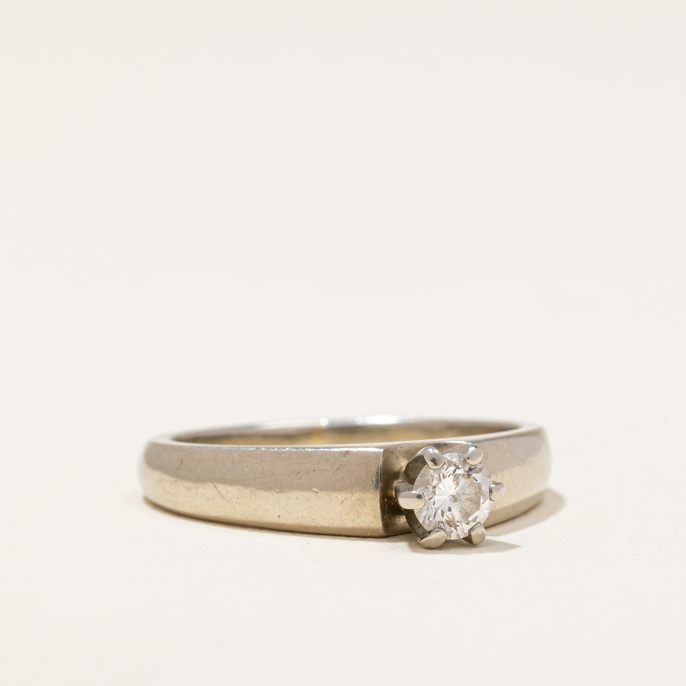 Solitaire Diamond Engagement Ring | 0.26 ctw | SZ 6.75 |