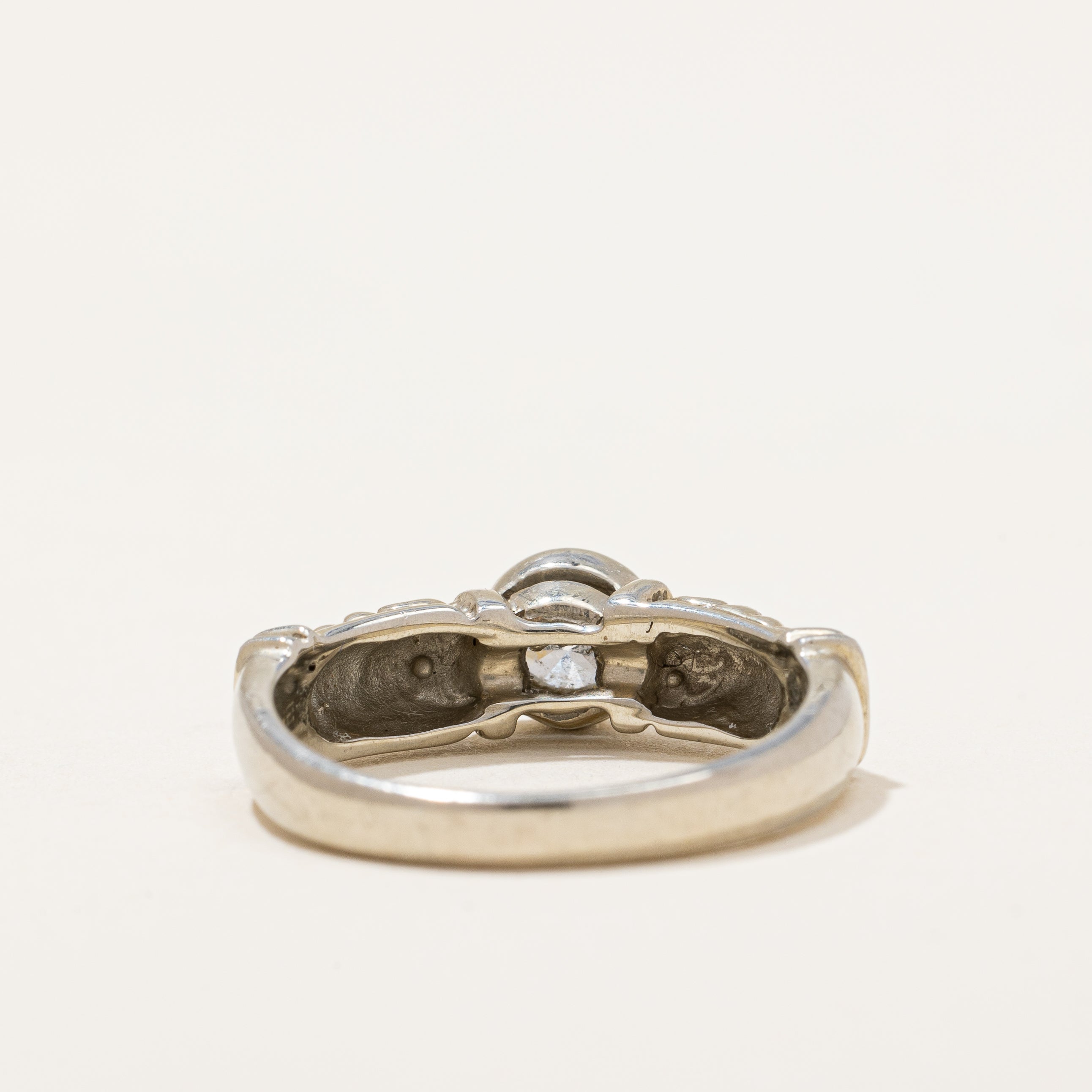 Bezel Set Solitaire Diamond Ring | 0.38 ct | SZ 4.75 |