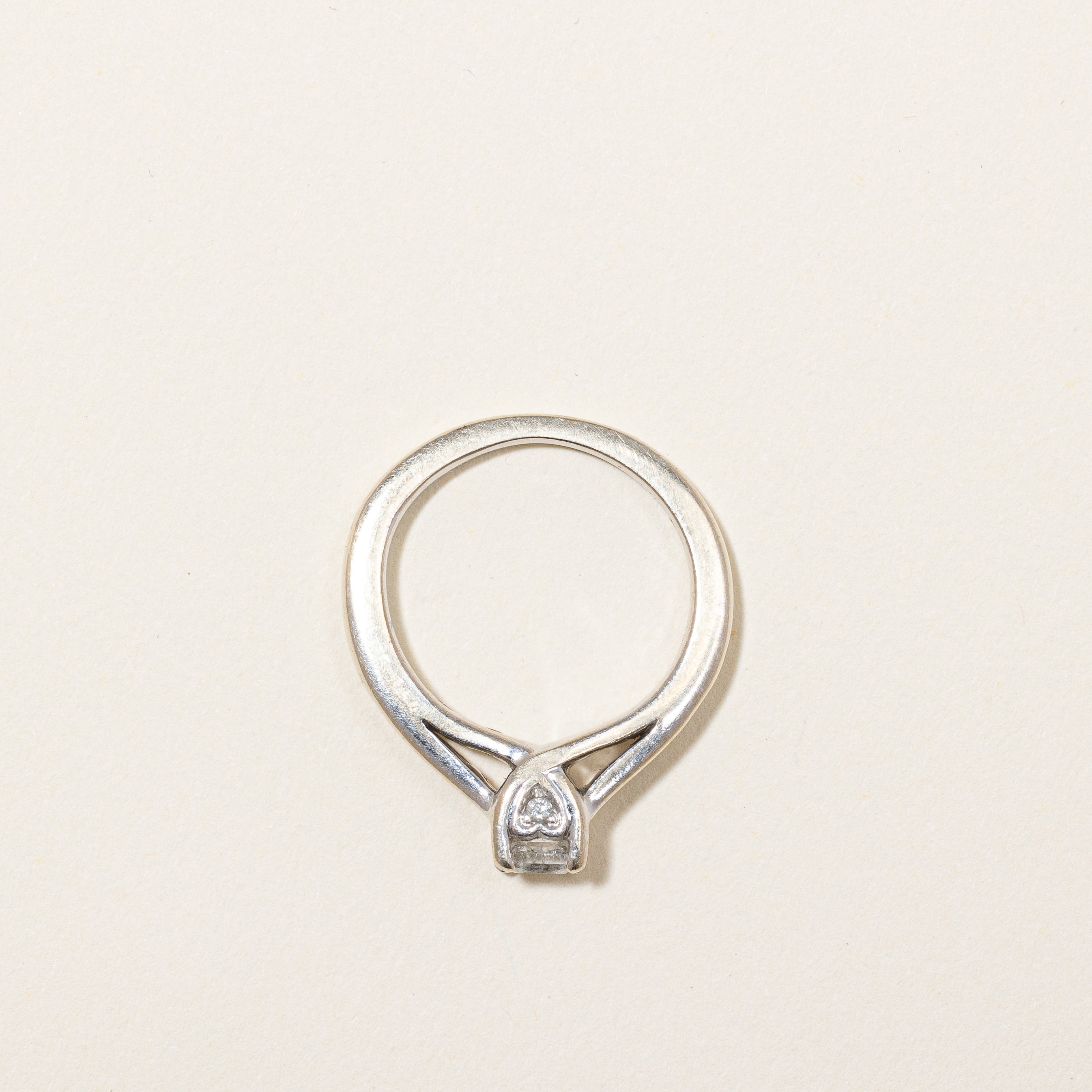 Princess Cut Solitaire Diamond Ring | 0.46 ctw | SZ 4 |