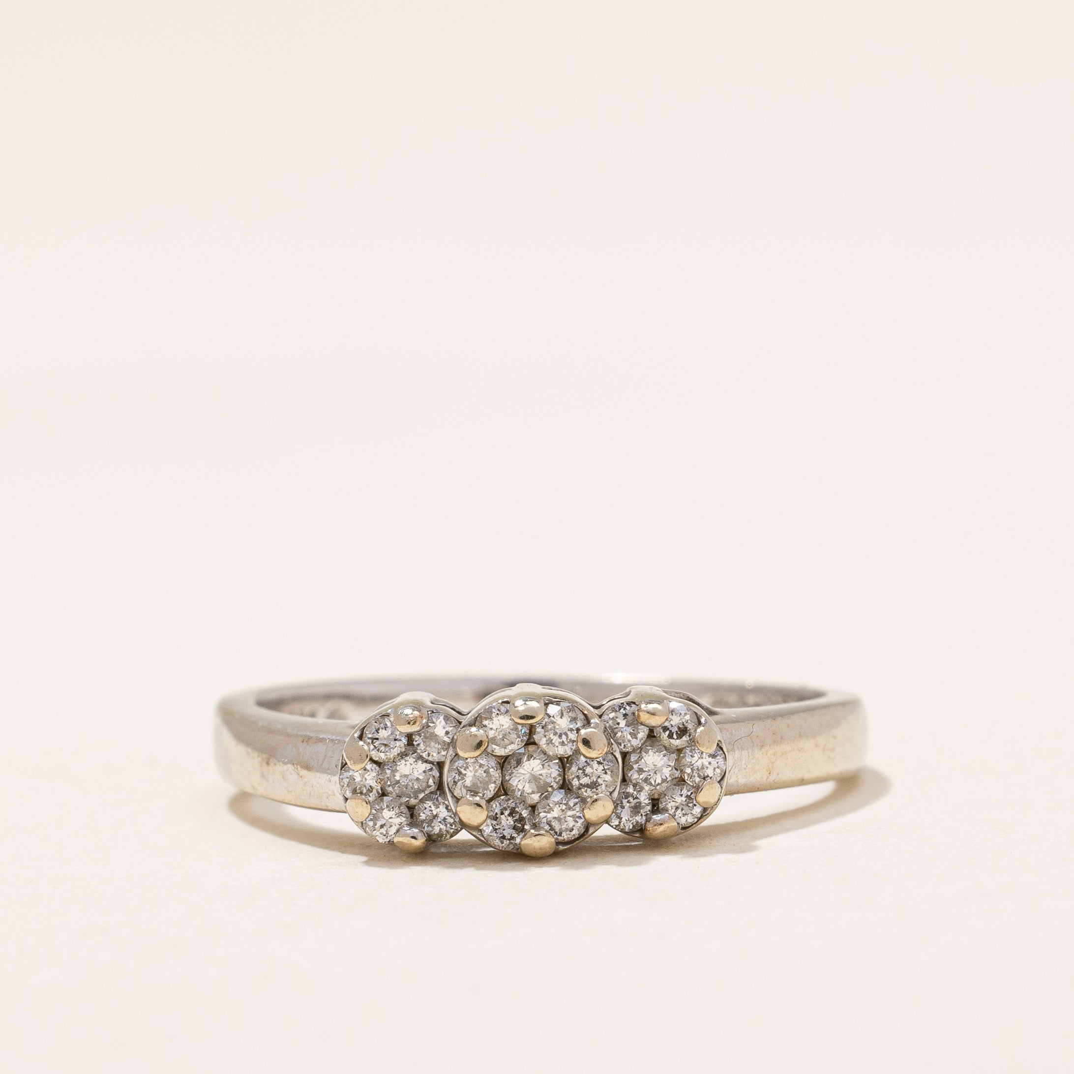 Three Cluster Diamond Ring | 0.22 ctw | SZ 5 |