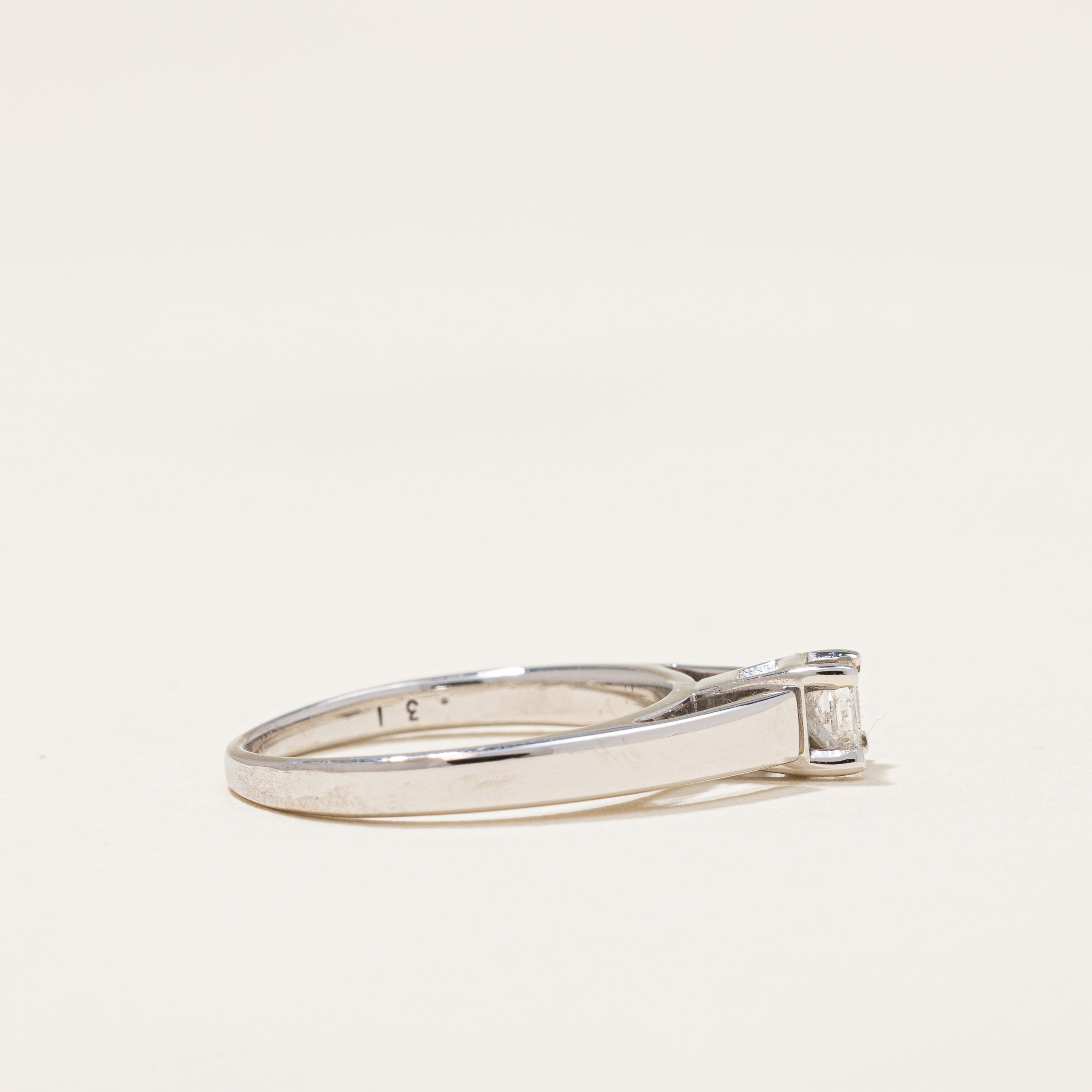 Princess Solitaire Engagement Ring | 0.30 ctw | SZ 5.5 |