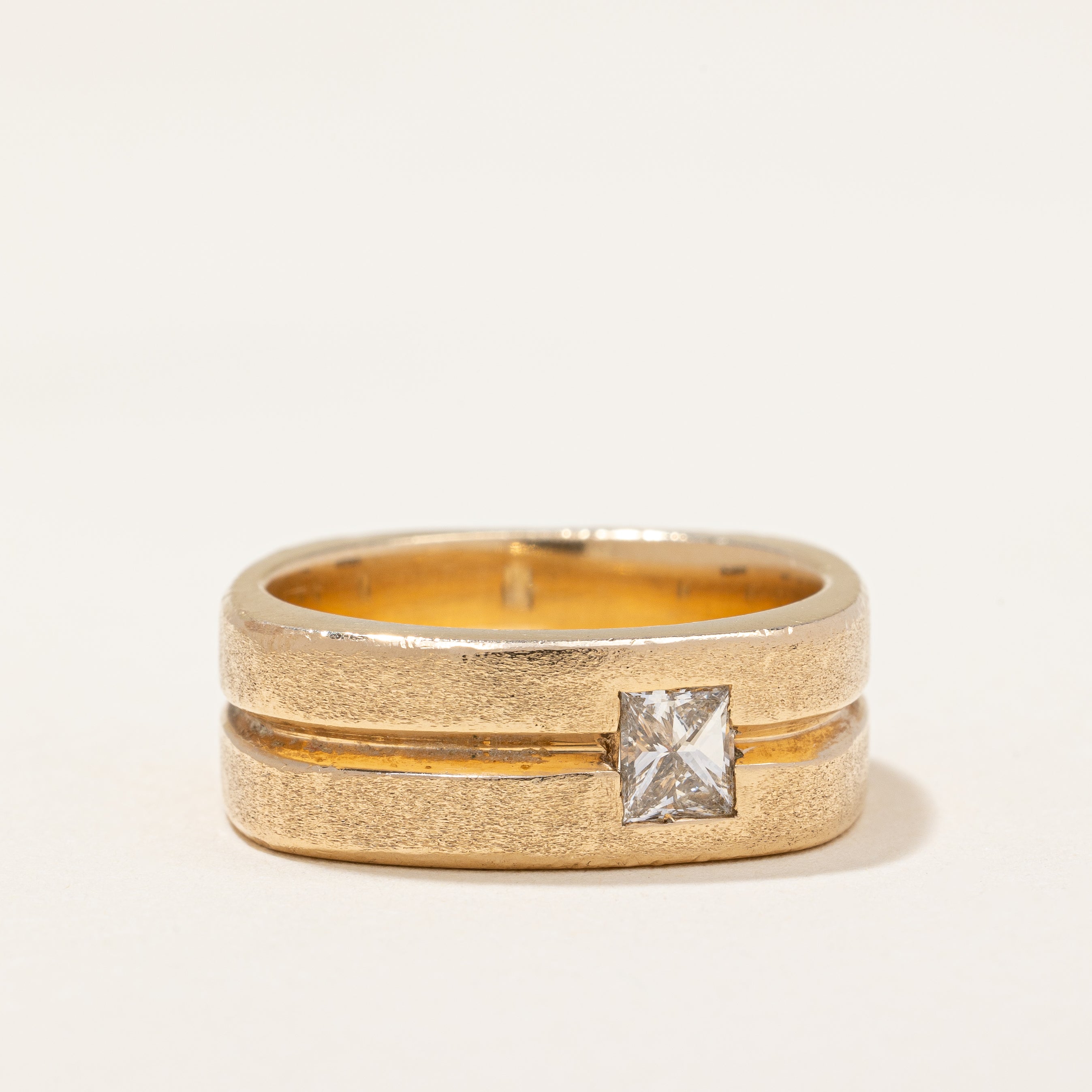 Princess Cut Diamond Soft Square Ring | 0.42 ctw | SZ 9.5 |