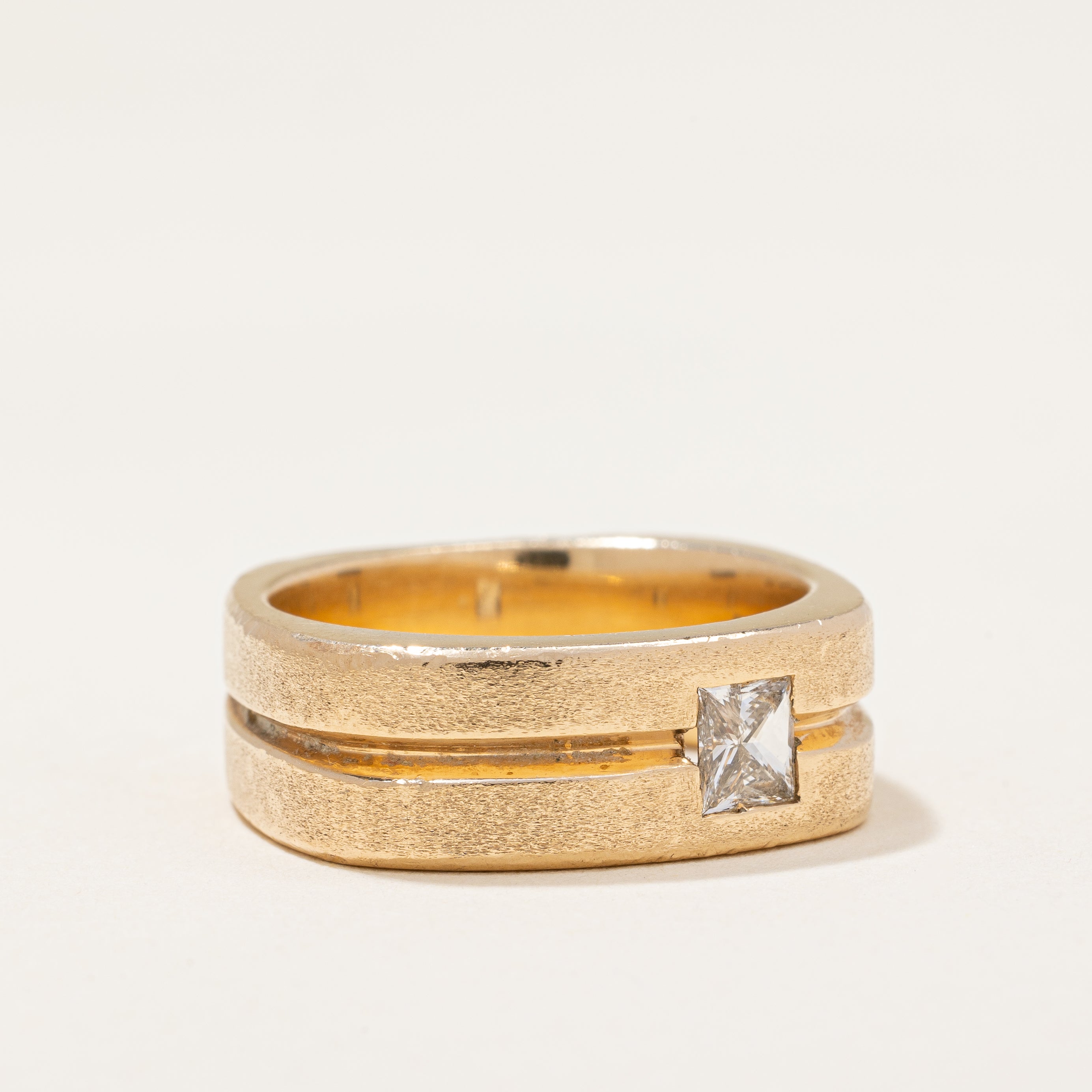 Princess Cut Diamond Soft Square Ring | 0.42 ctw | SZ 9.5 |
