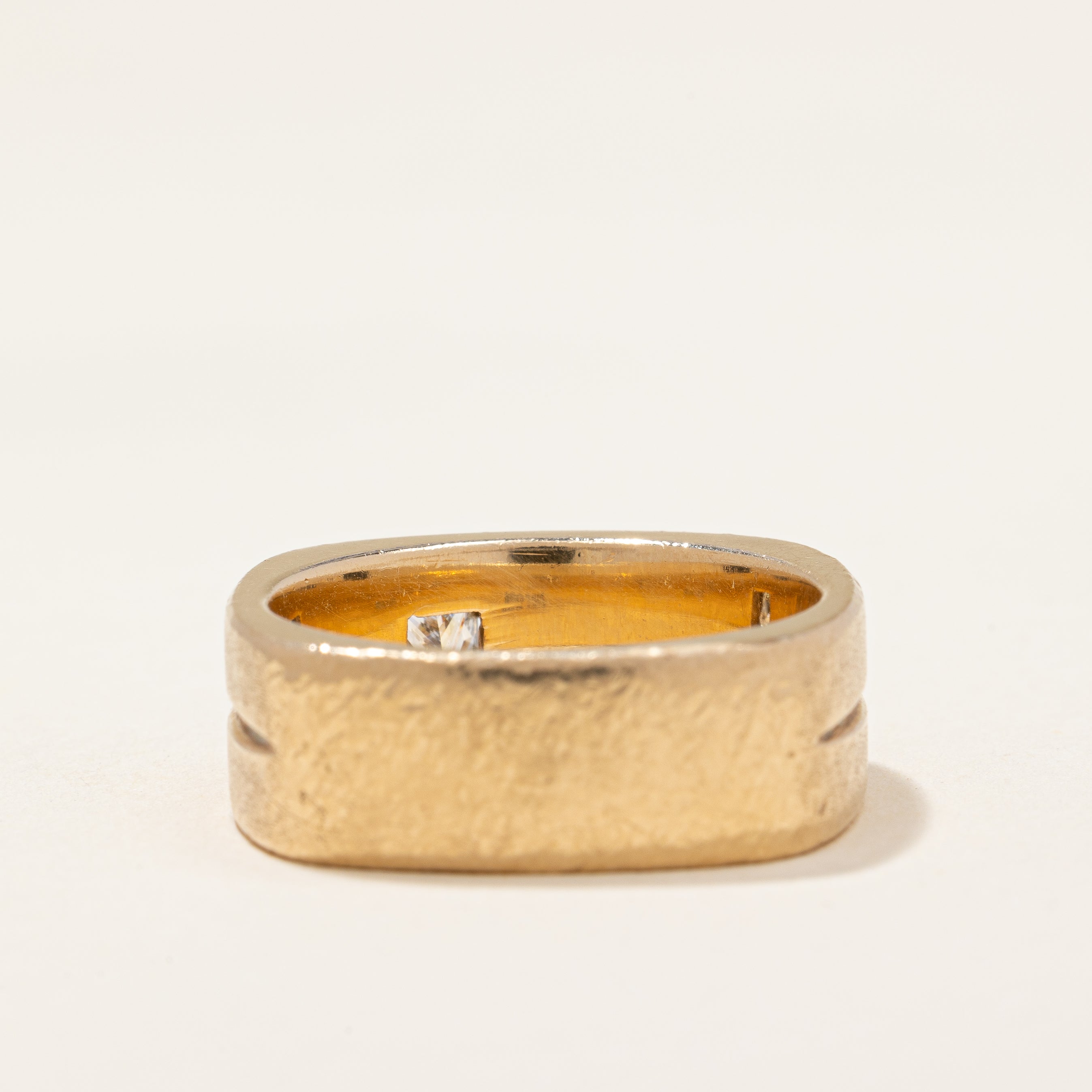 Princess Cut Diamond Soft Square Ring | 0.42 ctw | SZ 9.5 |