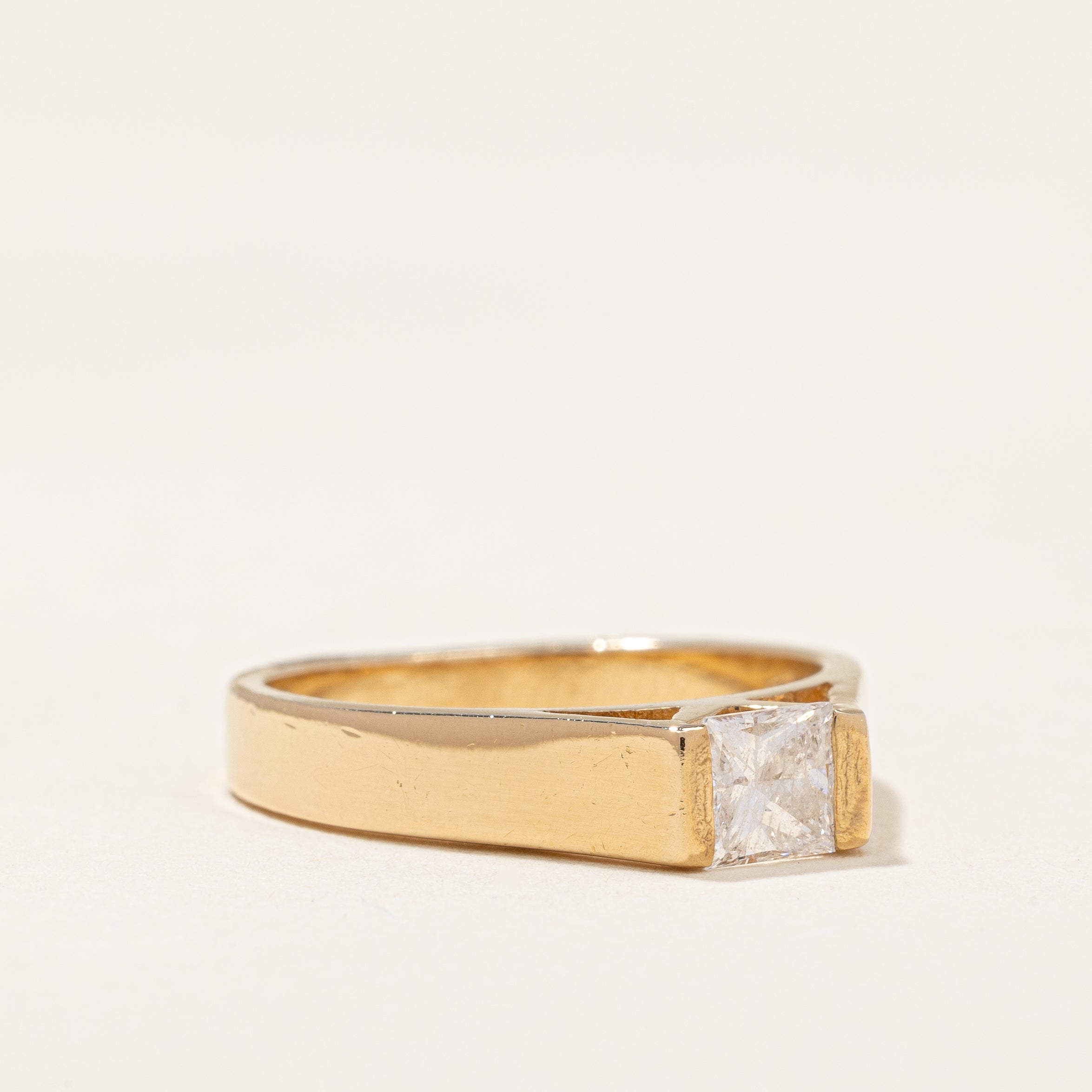 Tension Set Princess Solitaire Ring | 0.49 ctw | SZ 5.75 |