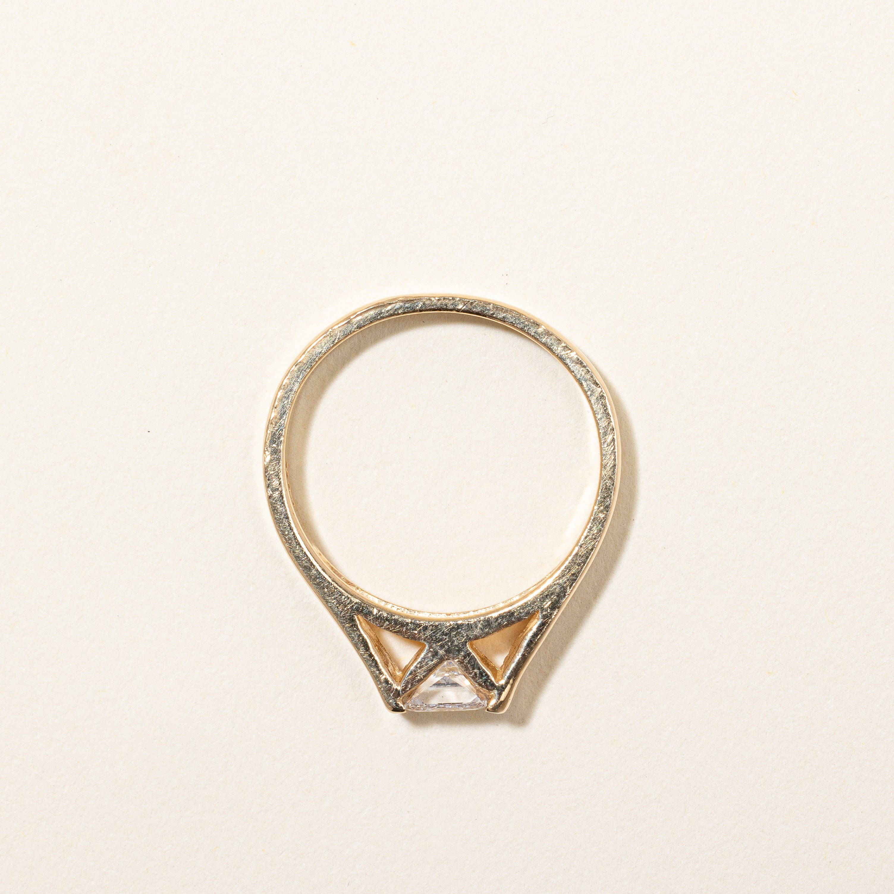 Tension Set Princess Solitaire Ring | 0.49 ctw | SZ 5.75 |