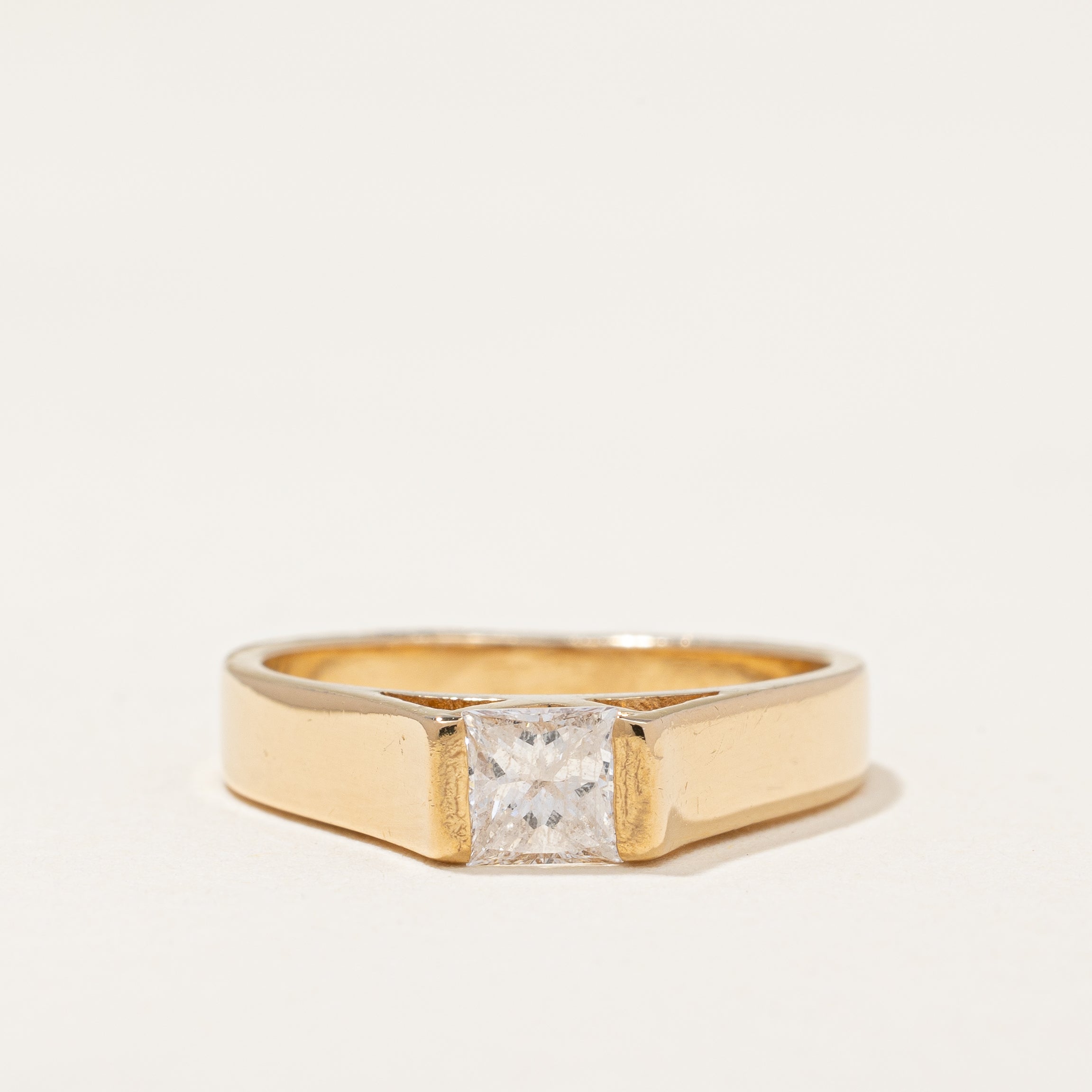 Tension Set Princess Solitaire Ring | 0.49 ctw | SZ 5.75 |