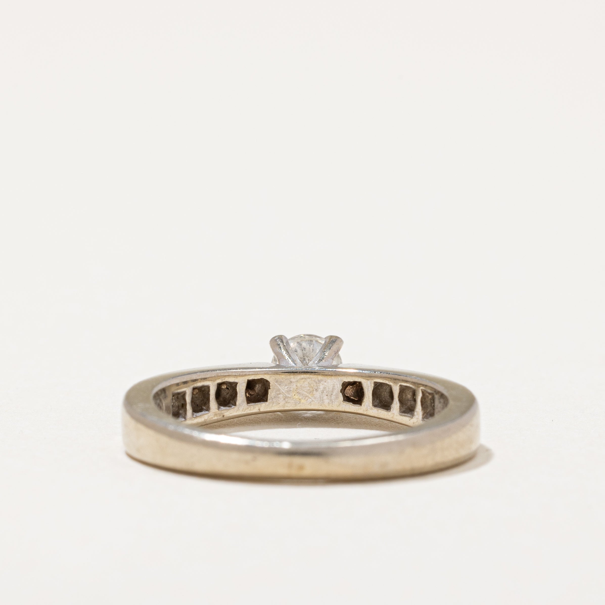 Tapered Flush Set Engagement Ring | 0.49 ctw | SZ 5.75 |