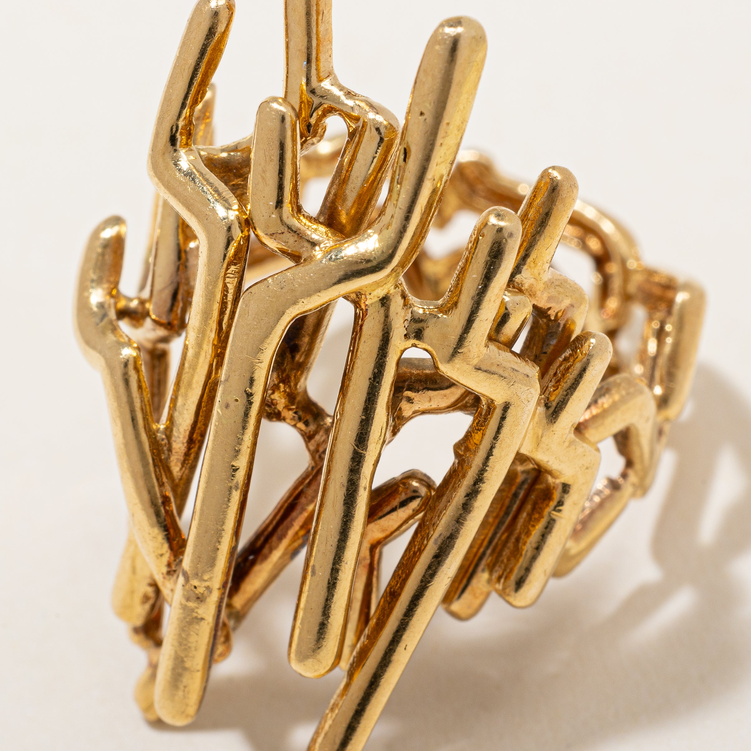 Angular Abstract Cocktail Ring | SZ 7 |