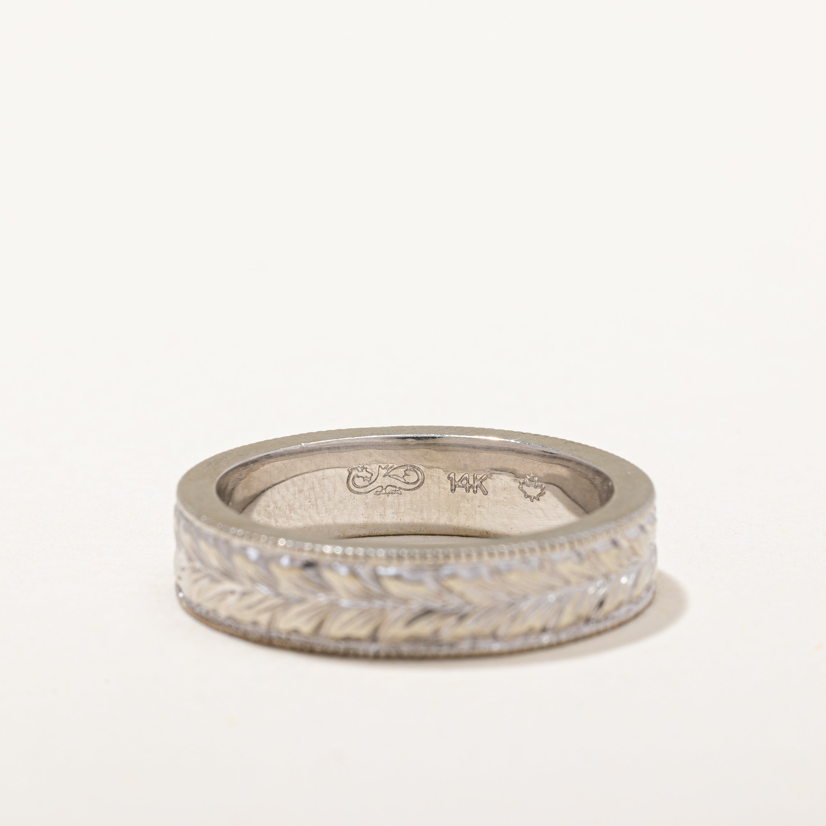 Milgrain & Foliage Patterned Band | SZ 7 |