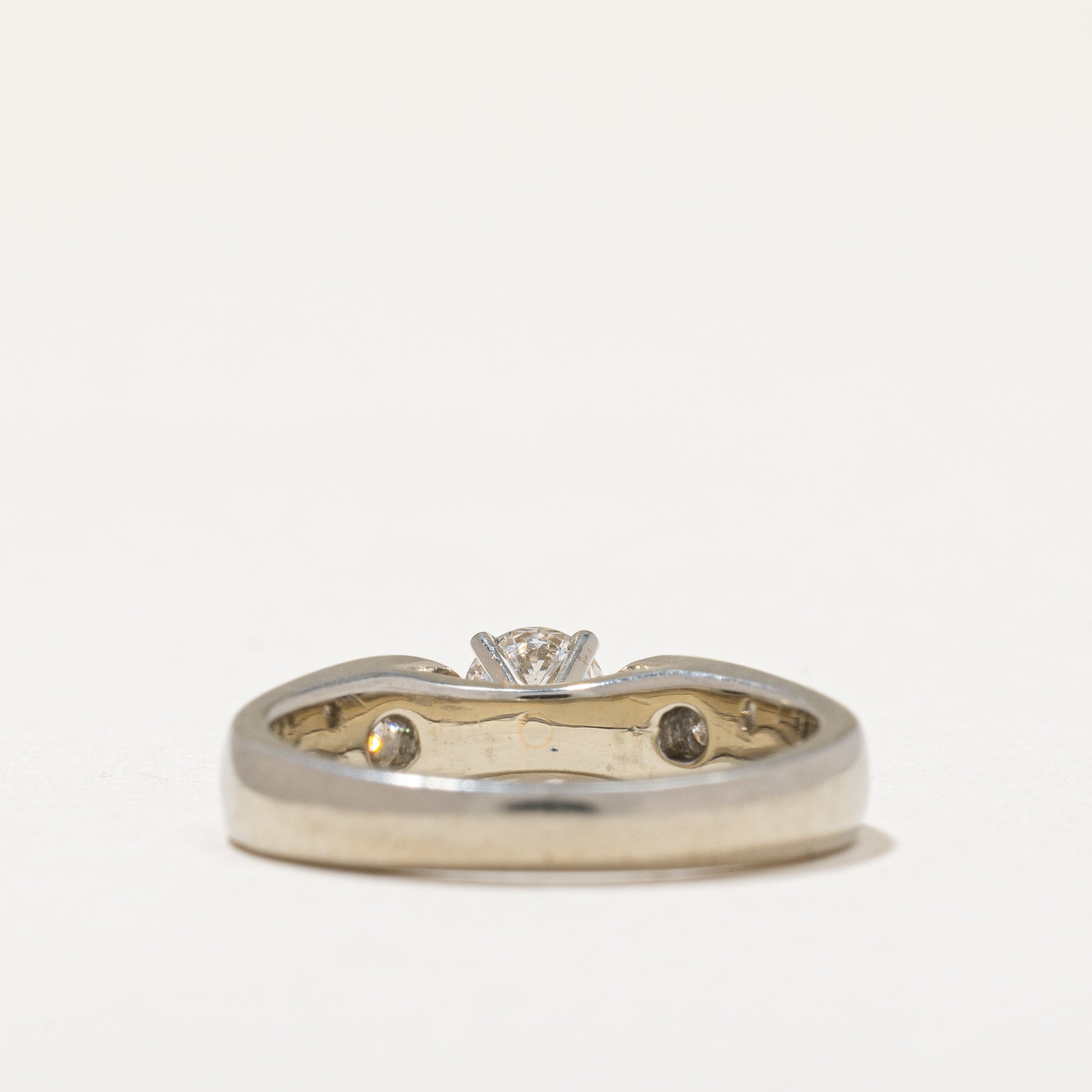 Wide Band Diamond Engagement Ring | 0.42 ctw | SZ 4.75 |