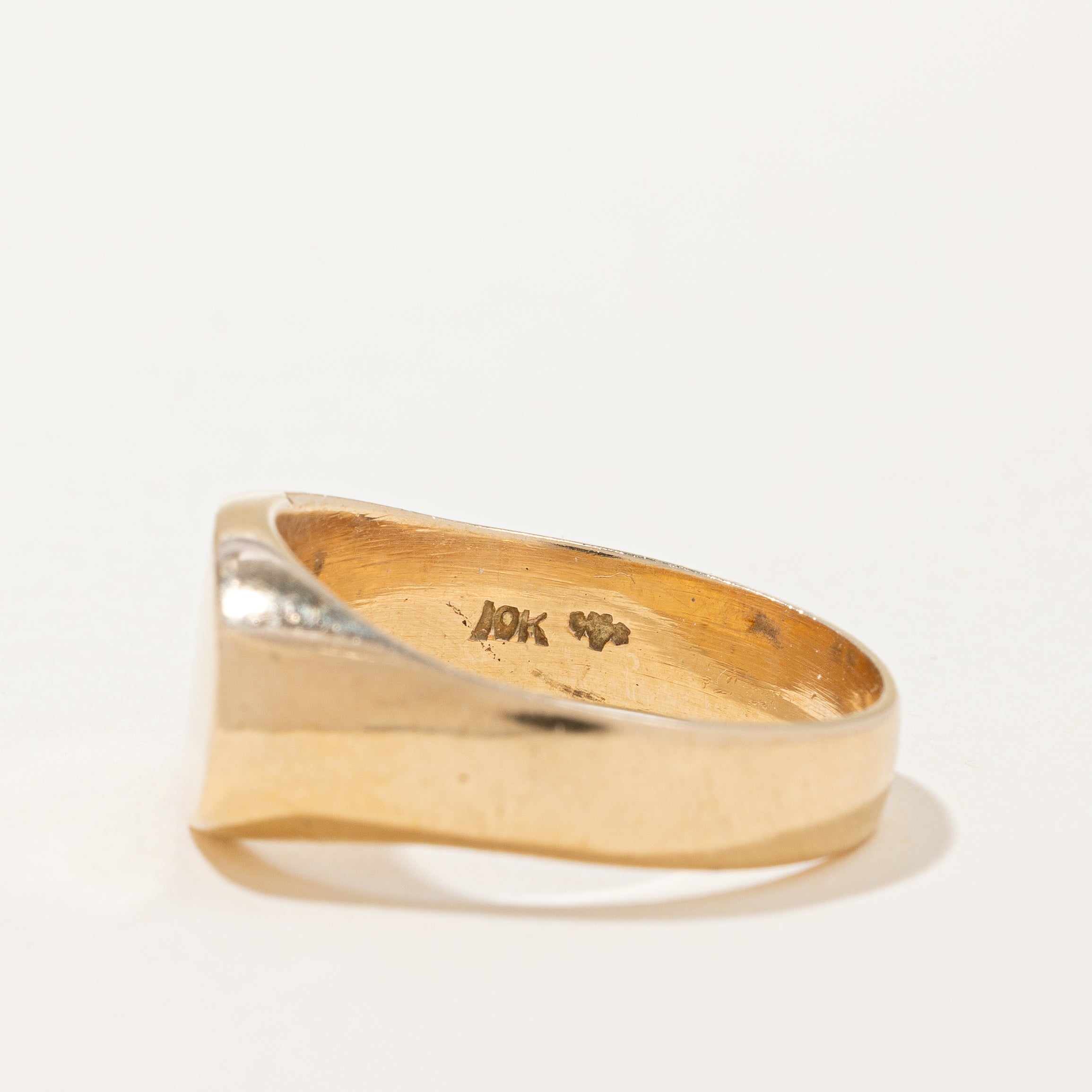Bague chevalière ovale | Taille 9,5 |