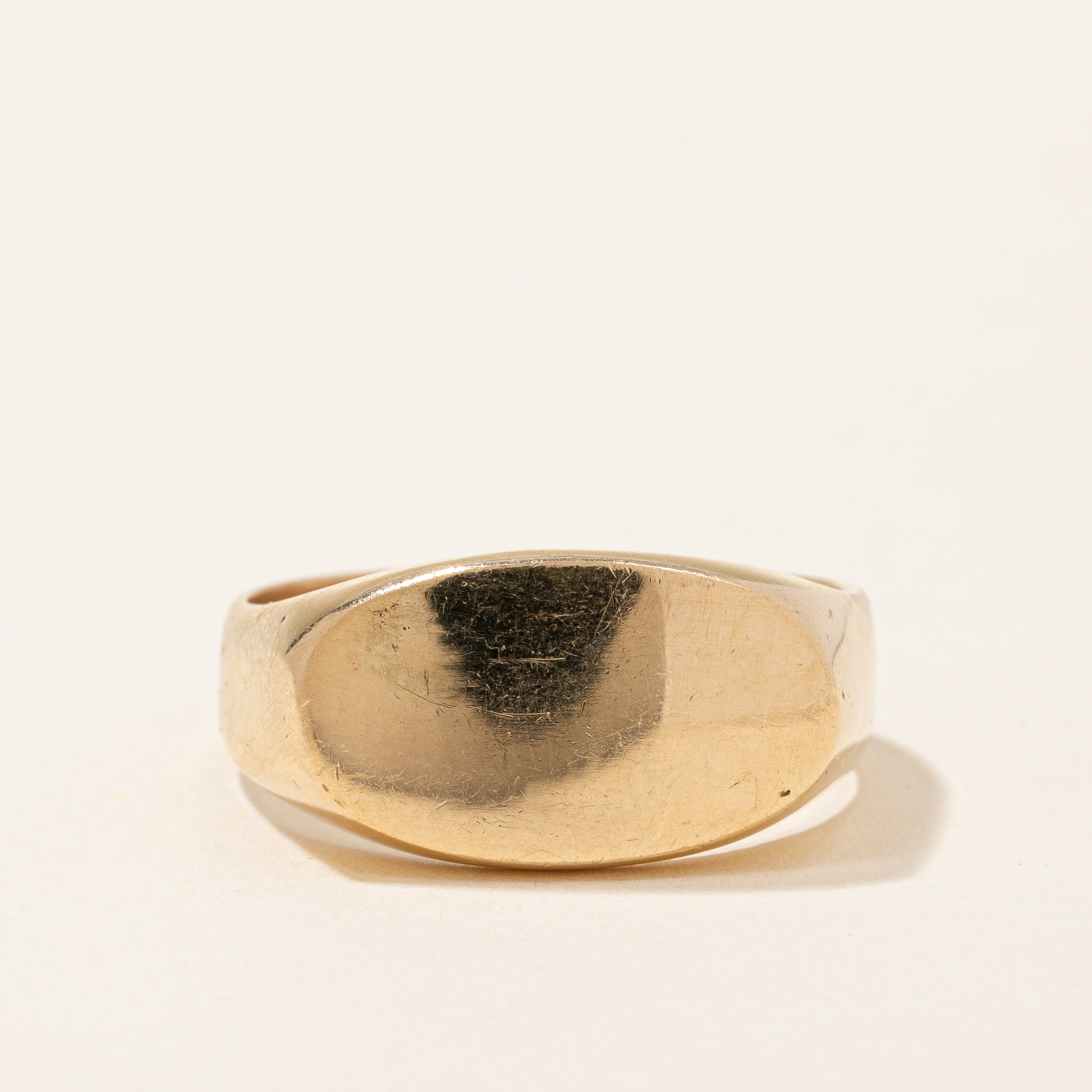 Bague chevalière ovale | Taille 9,5 |
