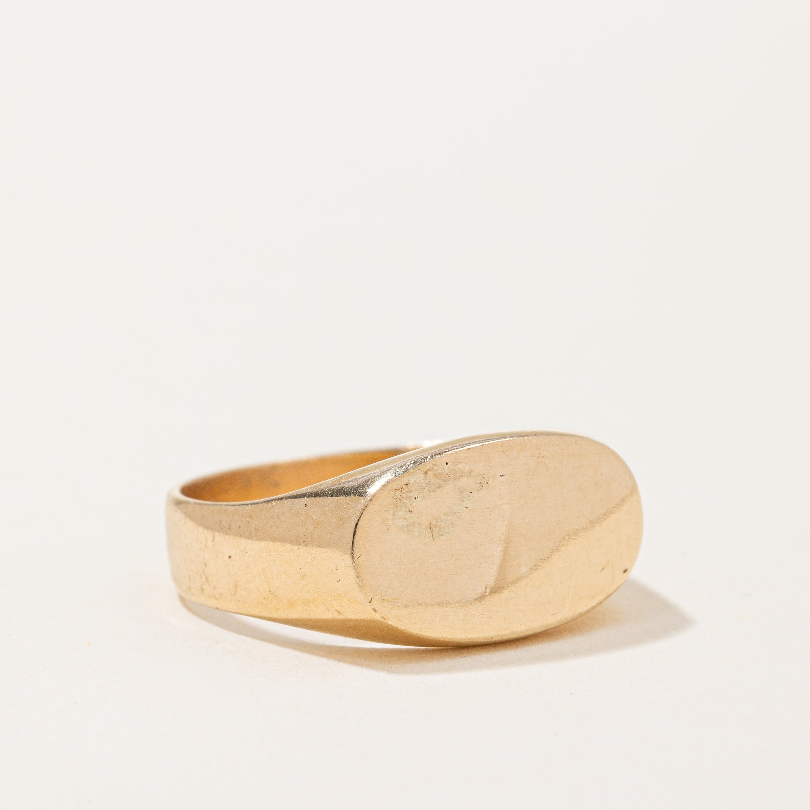 Bague chevalière ovale | Taille 9,5 |