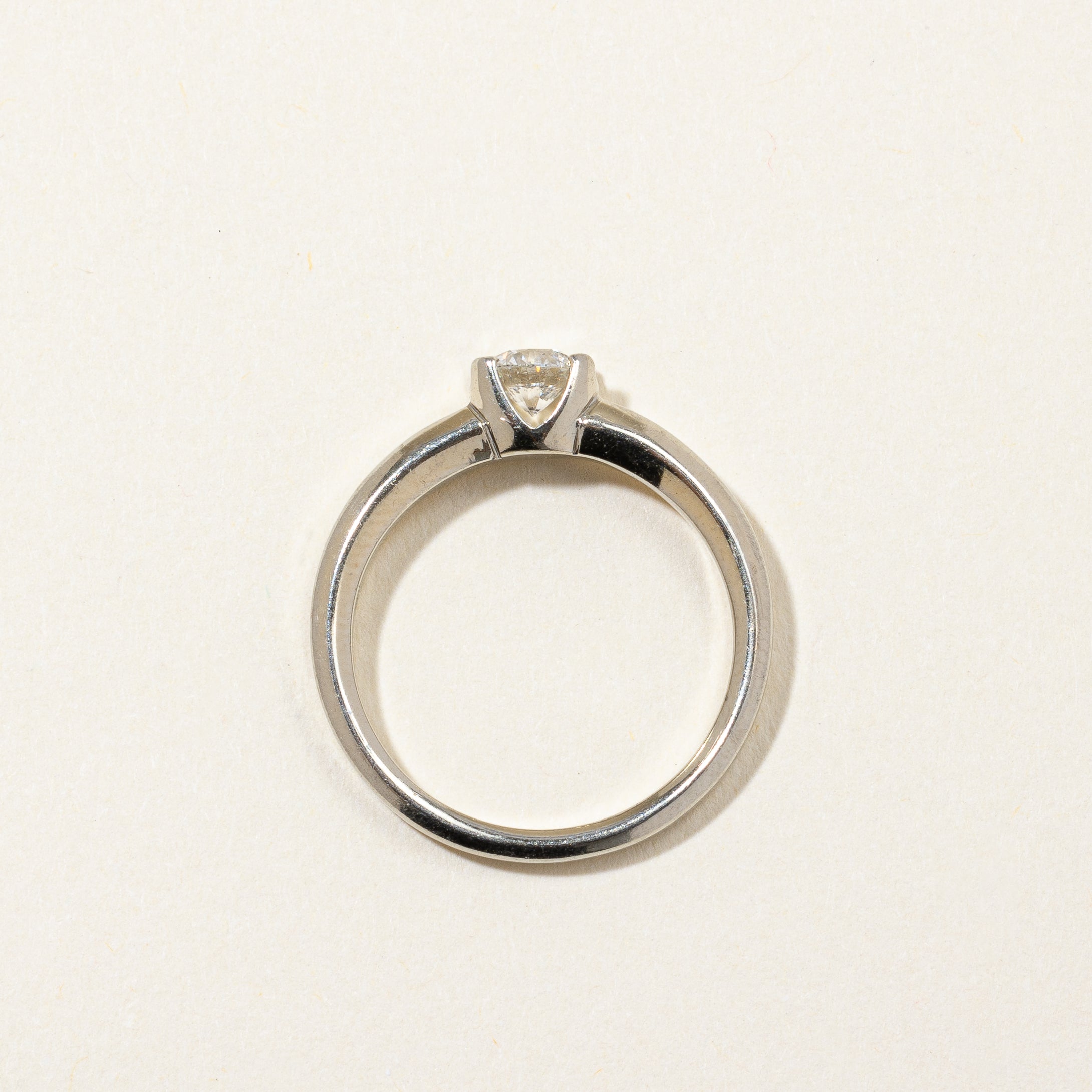 Flush Set Diamond Solitaire Engagement Ring | 0.36ct | SZ 6 |