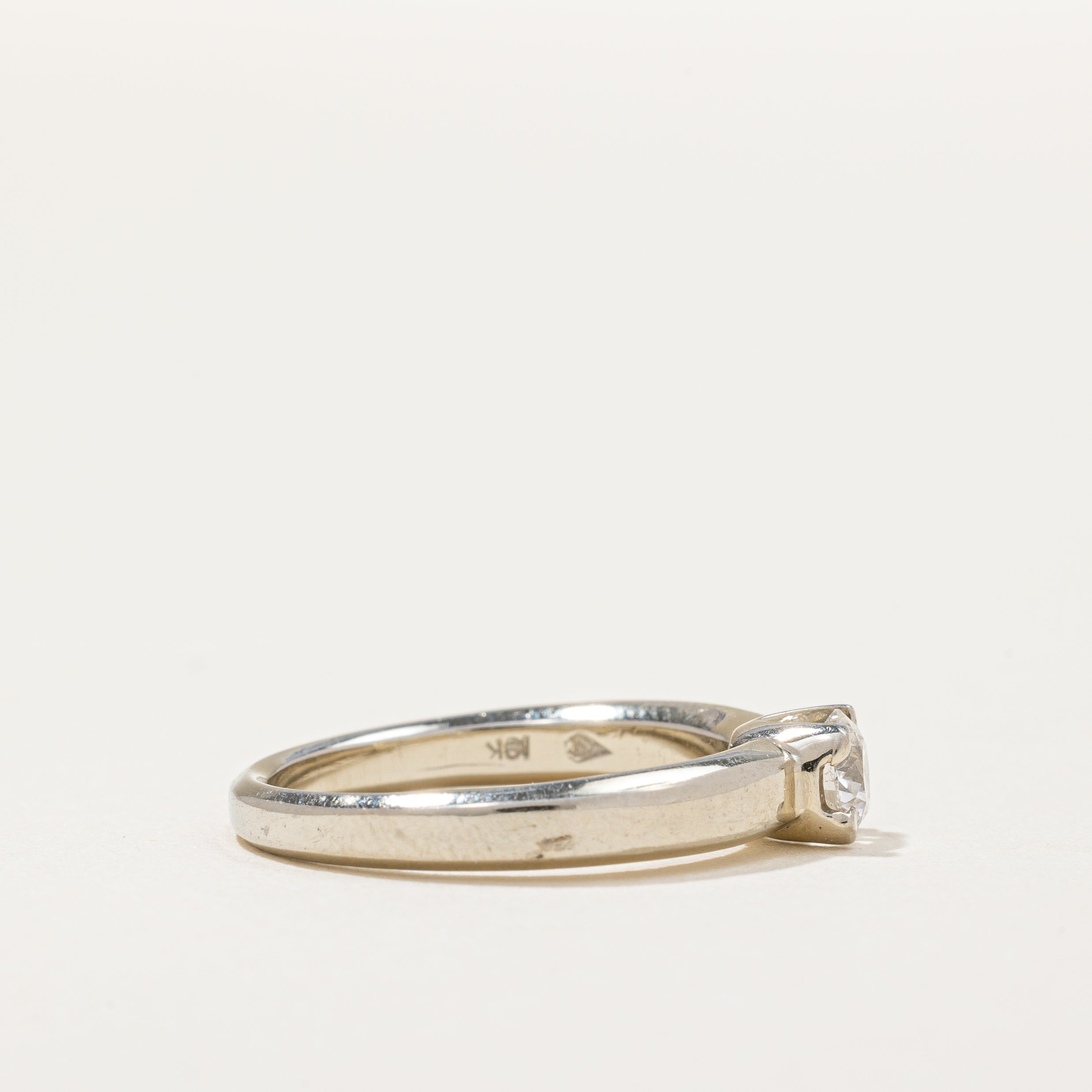 Flush Set Diamond Solitaire Engagement Ring | 0.36ct | SZ 6 |