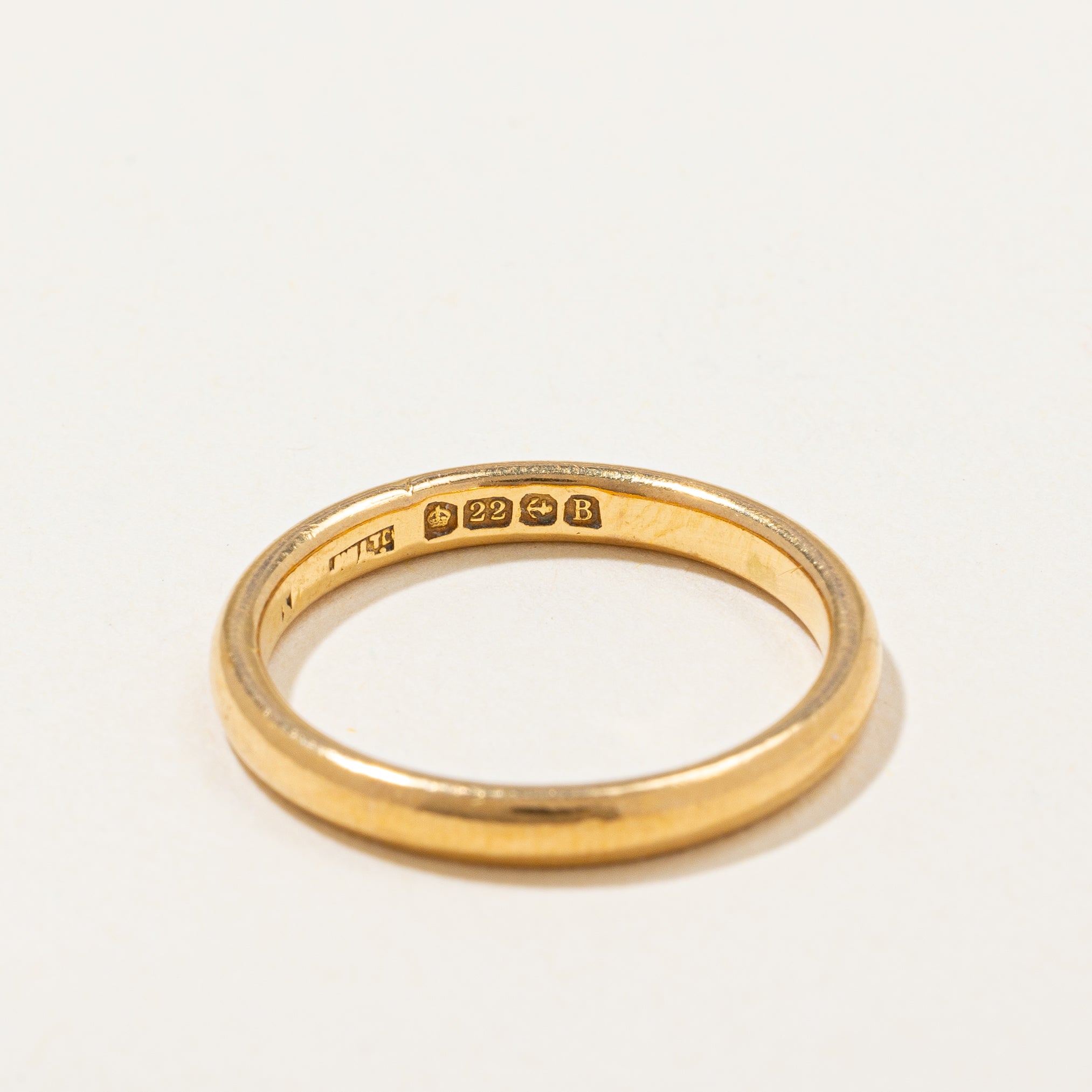 1850 Birmingham Hallmarked 22k Gold Band | SZ 6.75 |