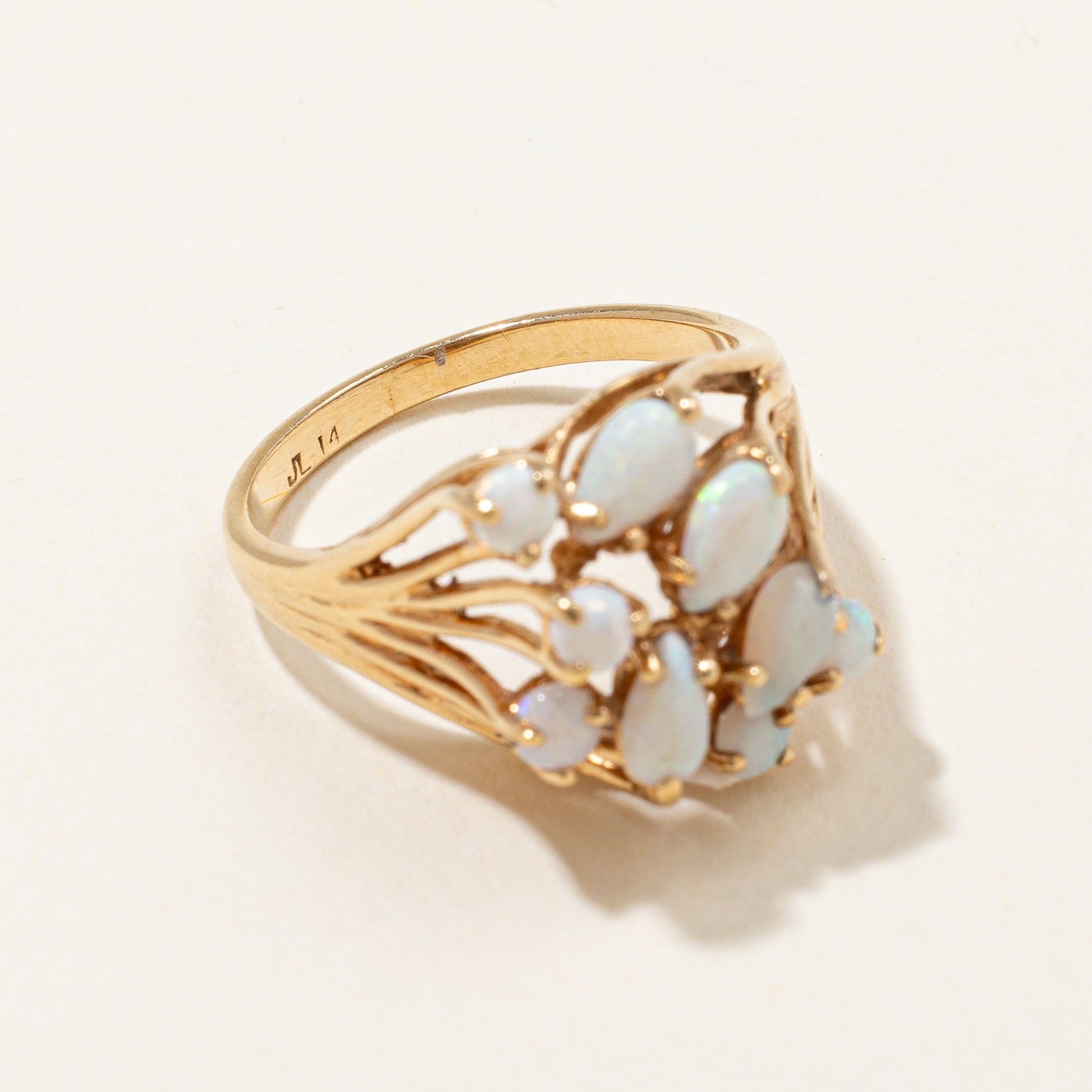 Opal Cluster Ring | 0.88 ctw | SZ 5.75 |