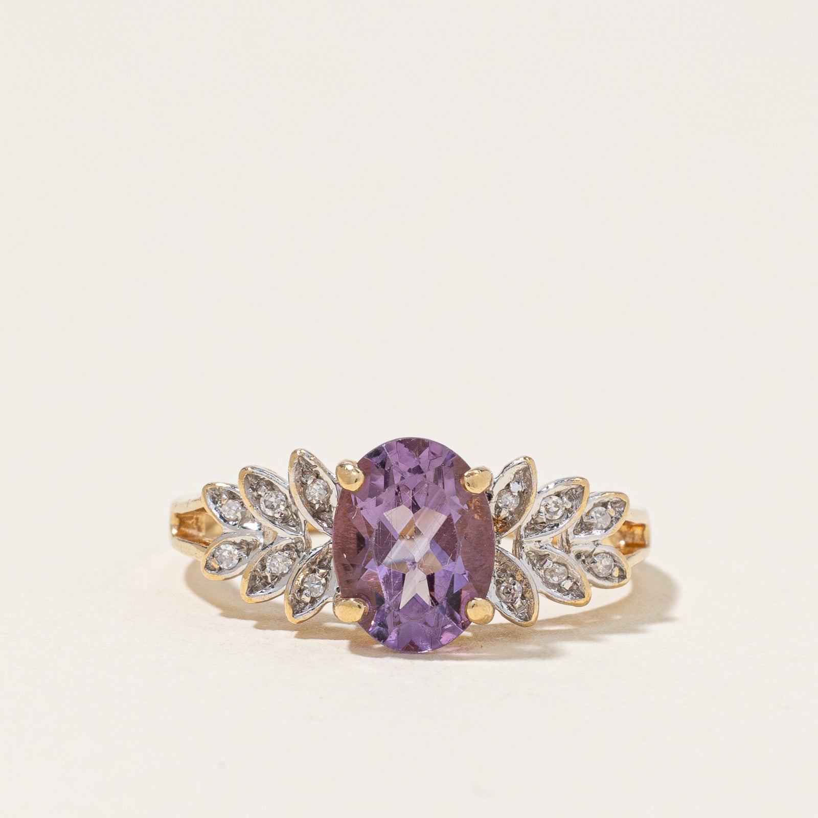Amethyst & Diamond Ring | 1.25ct, 0.06ctw | SZ 5.25 |