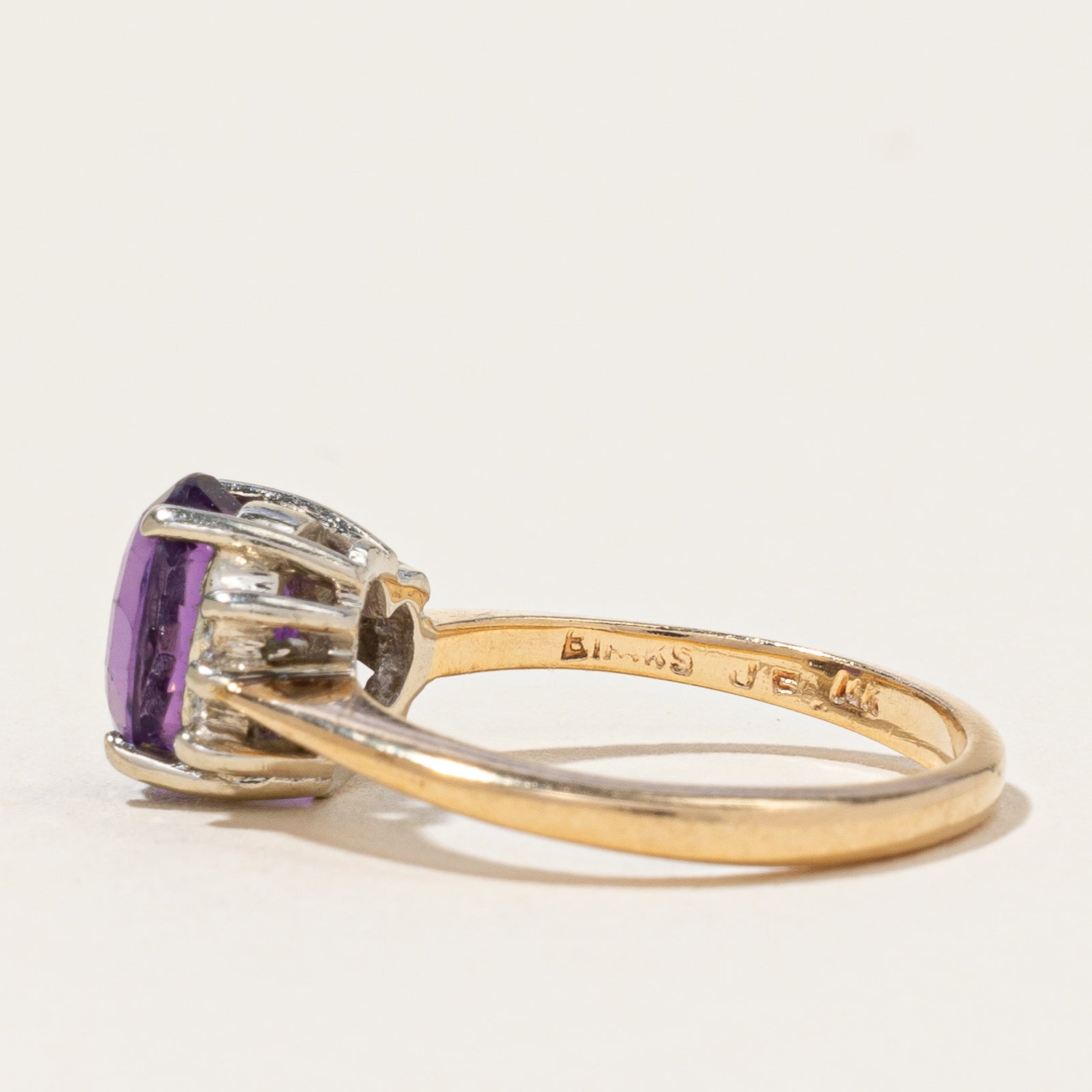 Amethyst & Diamond Ring | 1.50ct, 0.06ctw | SZ 5 |