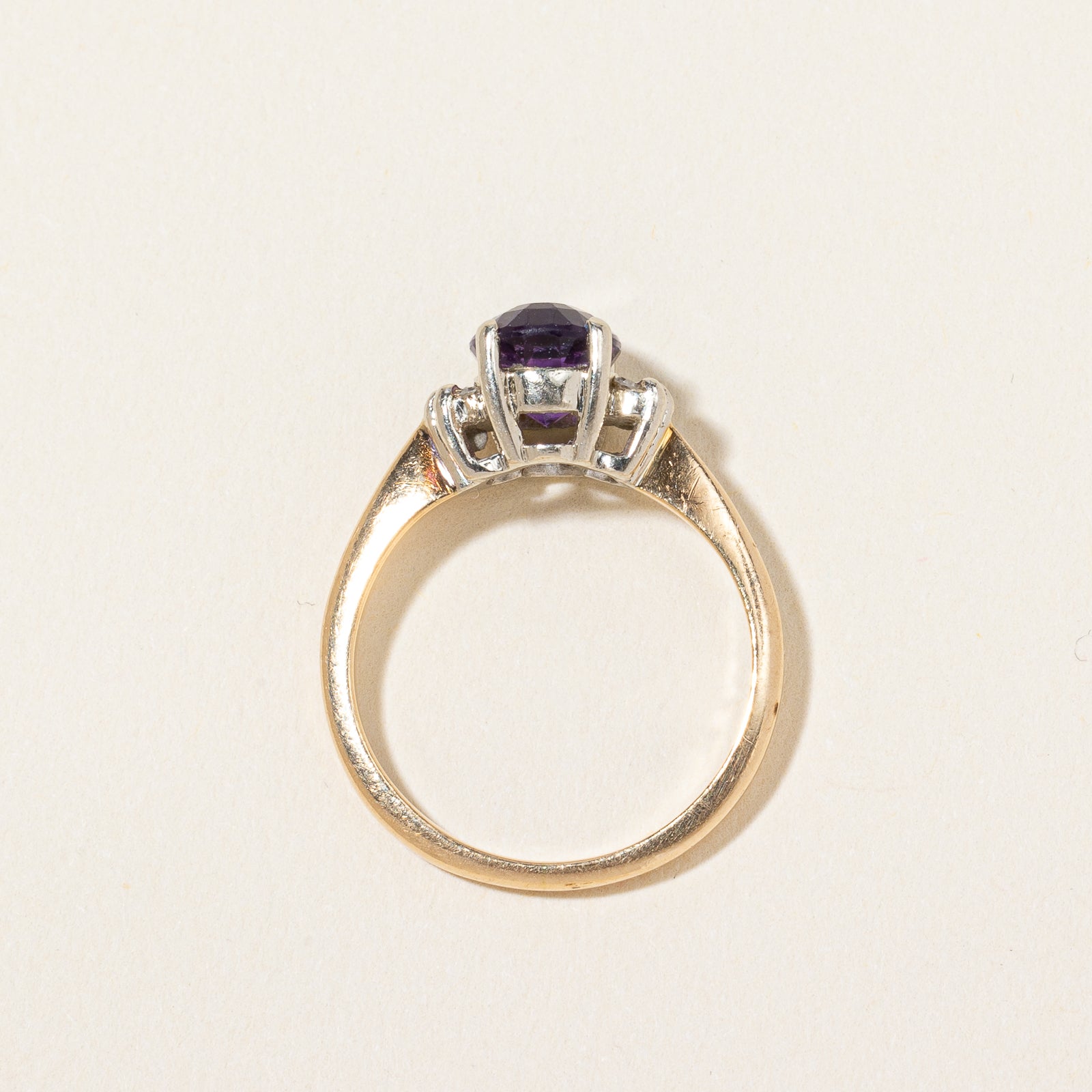Amethyst & Diamond Ring | 1.50ct, 0.06ctw | SZ 5 |