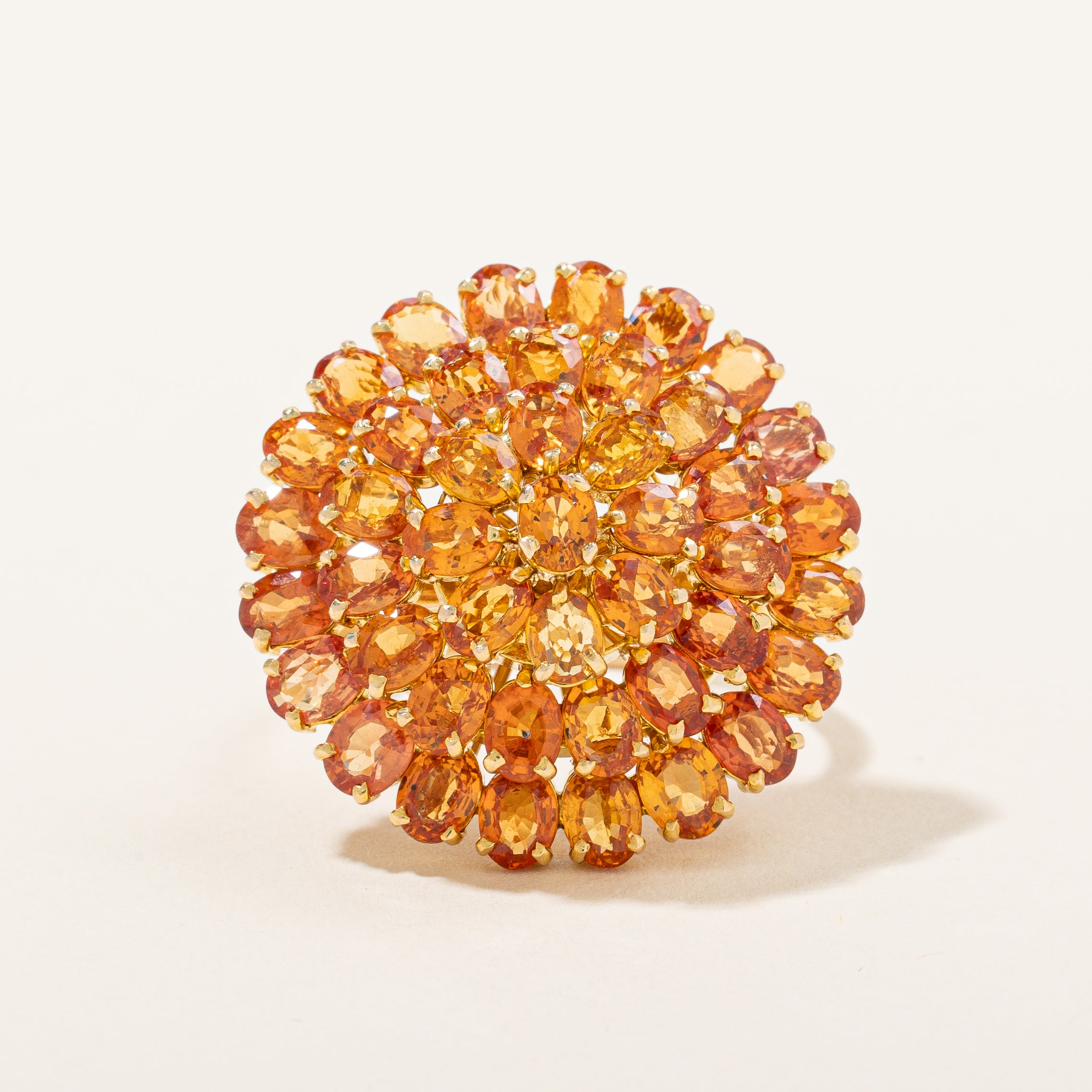 Orange Sapphire Cocktail Ring | 8.00ctw | SZ 9 |