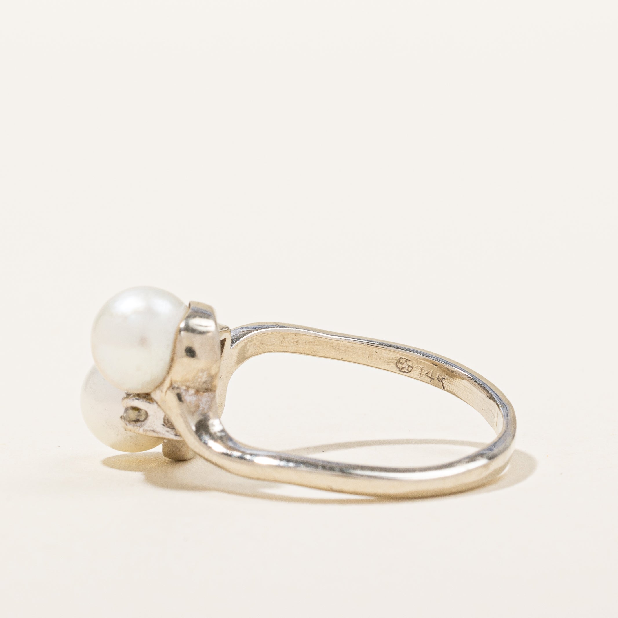Pearl & Diamond Ring | 0.10ctw | SZ 7.75 |