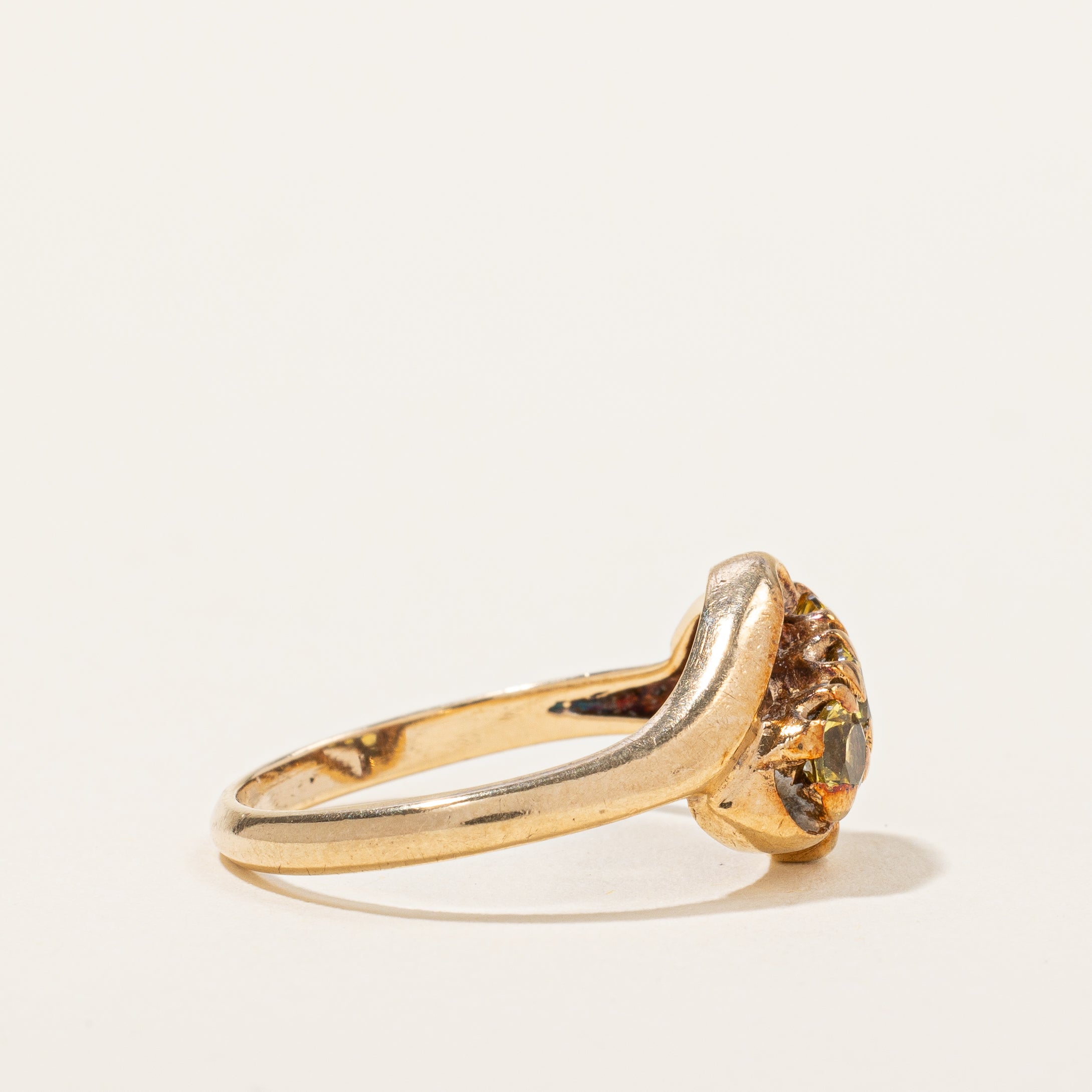 Synthetic Chrysoberyl Waterfall Ring | 0.51ctw | SZ 6.5 |