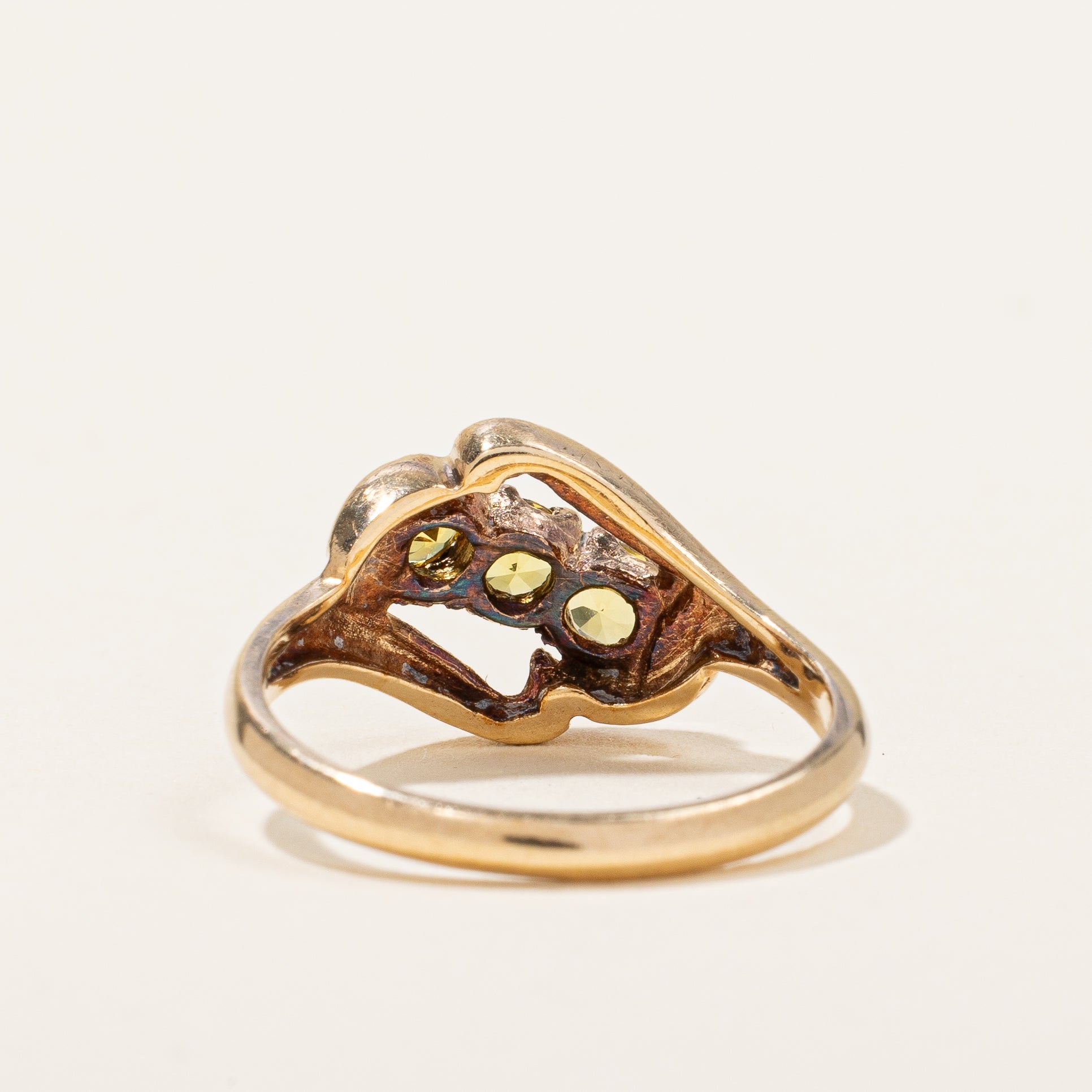 Synthetic Chrysoberyl Waterfall Ring | 0.51ctw | SZ 6.5 |