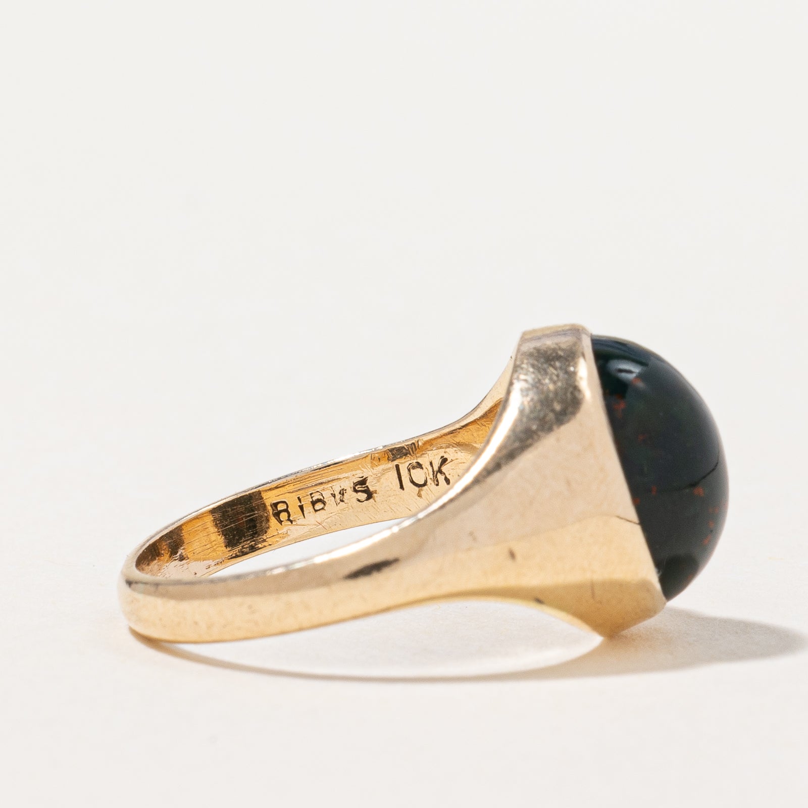 Birks' Bloodstone Signet Ring | 2.60ct | SZ 4.5 |