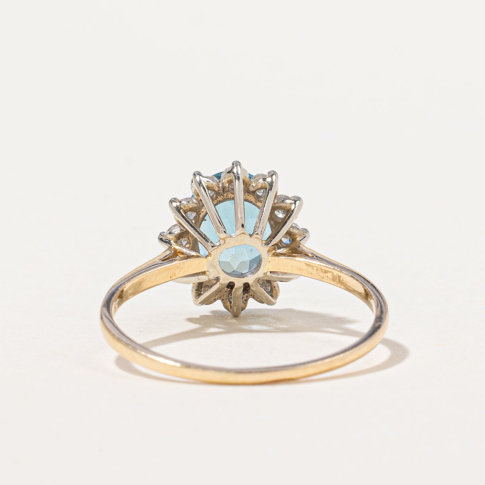 Topaz & Diamond Halo Ring | 1.75ct, 0.36ctw | SZ 7.75 |