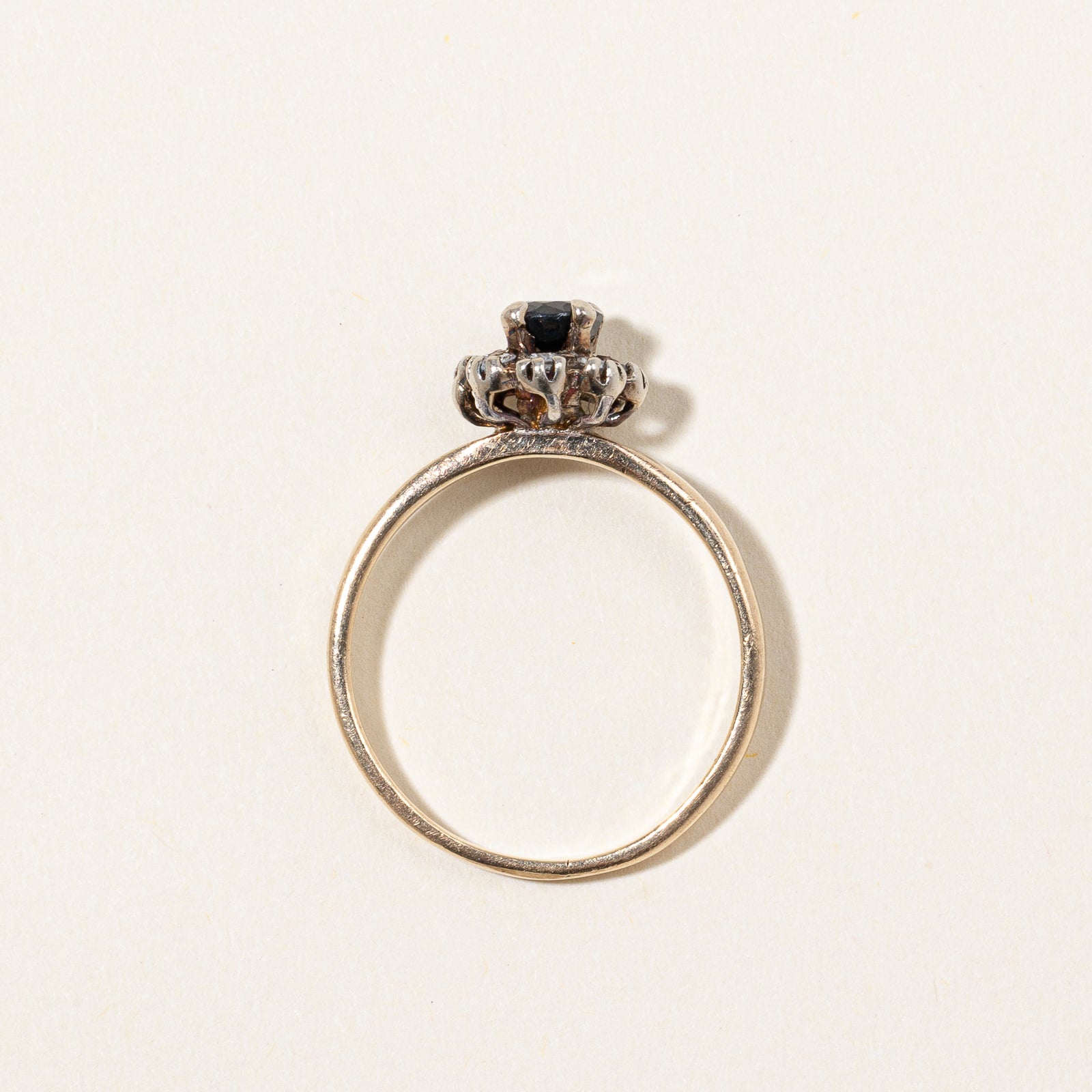 Sapphire & Diamond Halo Ring | 0.32ct, 0.12ctw | SZ 7.5 |