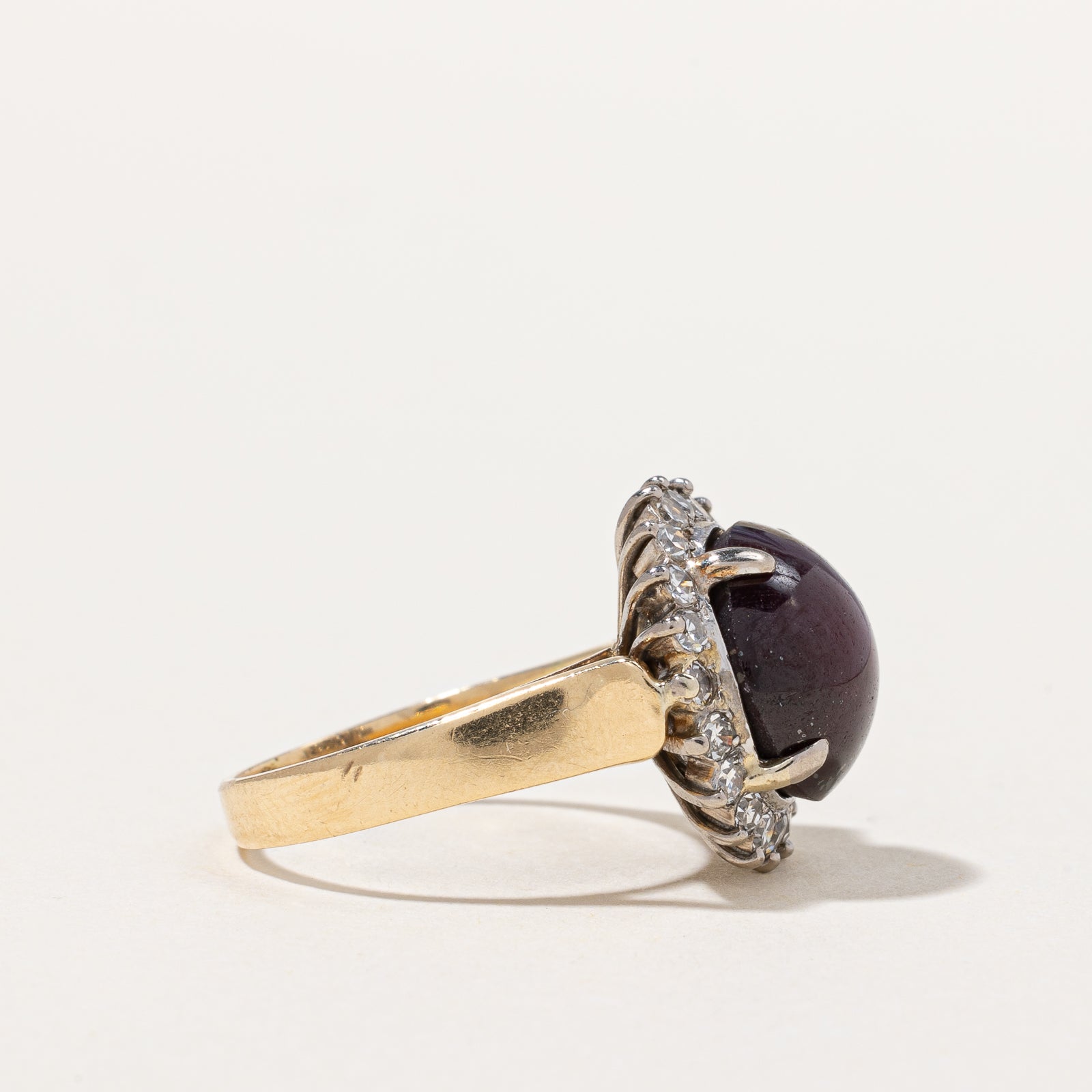 Star Ruby & Diamond Halo Ring | 5.00ct, 0.40ctw | SZ 5.25 |