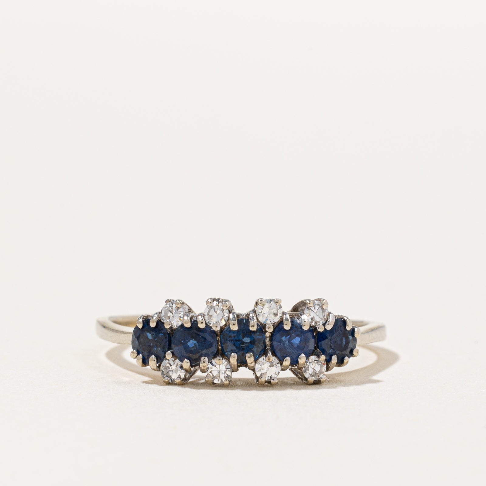 Sapphire & Diamond Ring | 0.70ctw, 0.12ctw | SZ 7.5 |