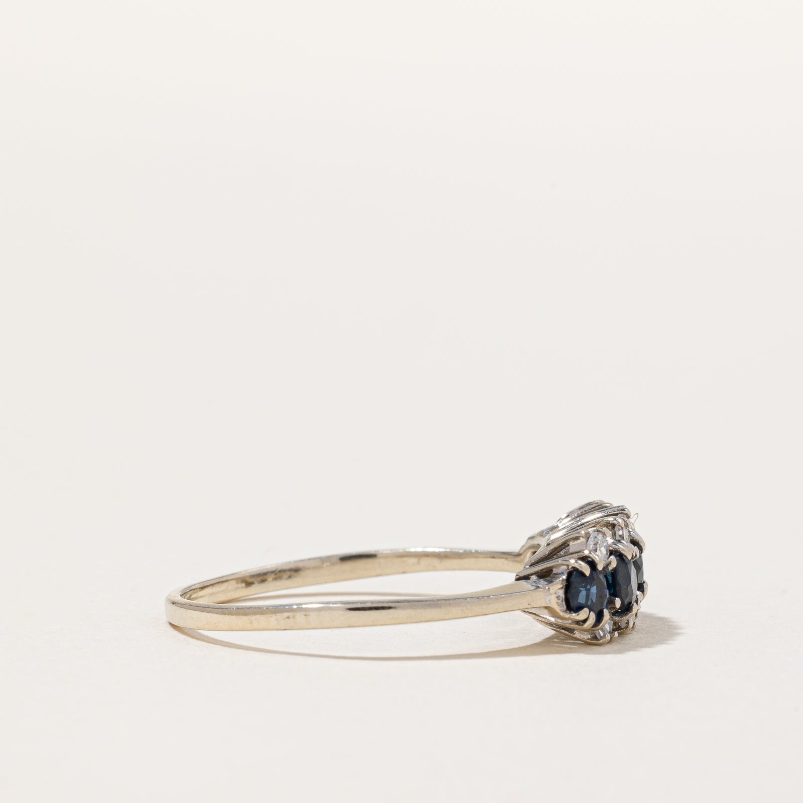 Sapphire & Diamond Ring | 0.70ctw, 0.12ctw | SZ 7.5 |