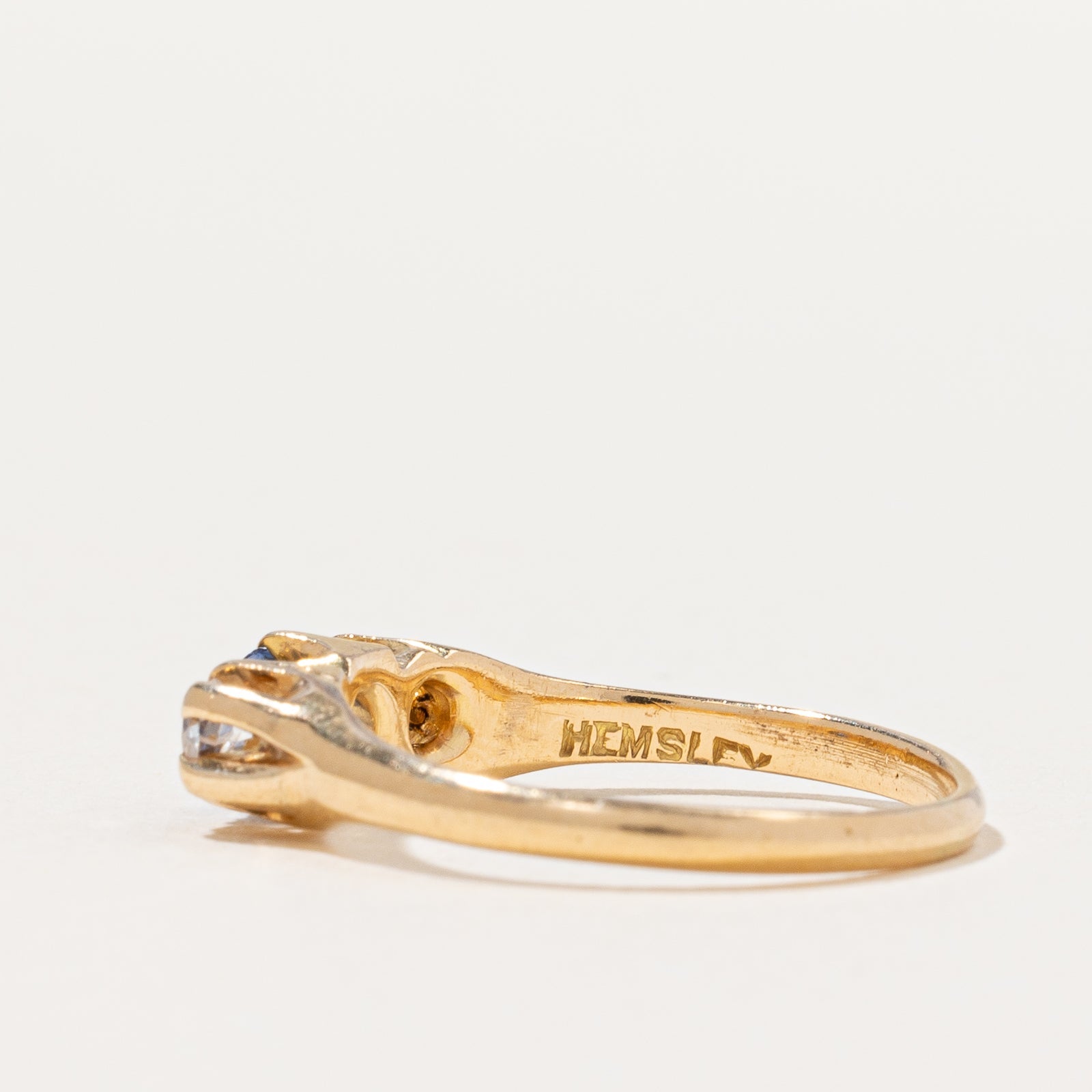 Diamond & Sapphire Ring | 0.36ctw, 0.20ct | SZ 5.75 |