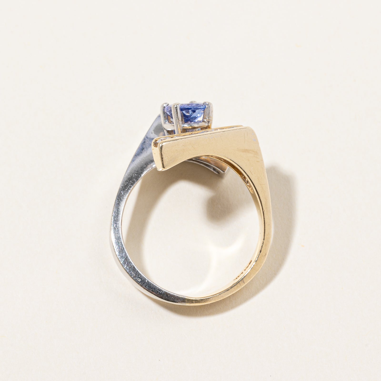 Tanzanite & Diamond Bypass Ring | 1.00ct, 0.40ctw | SZ 8.25 |