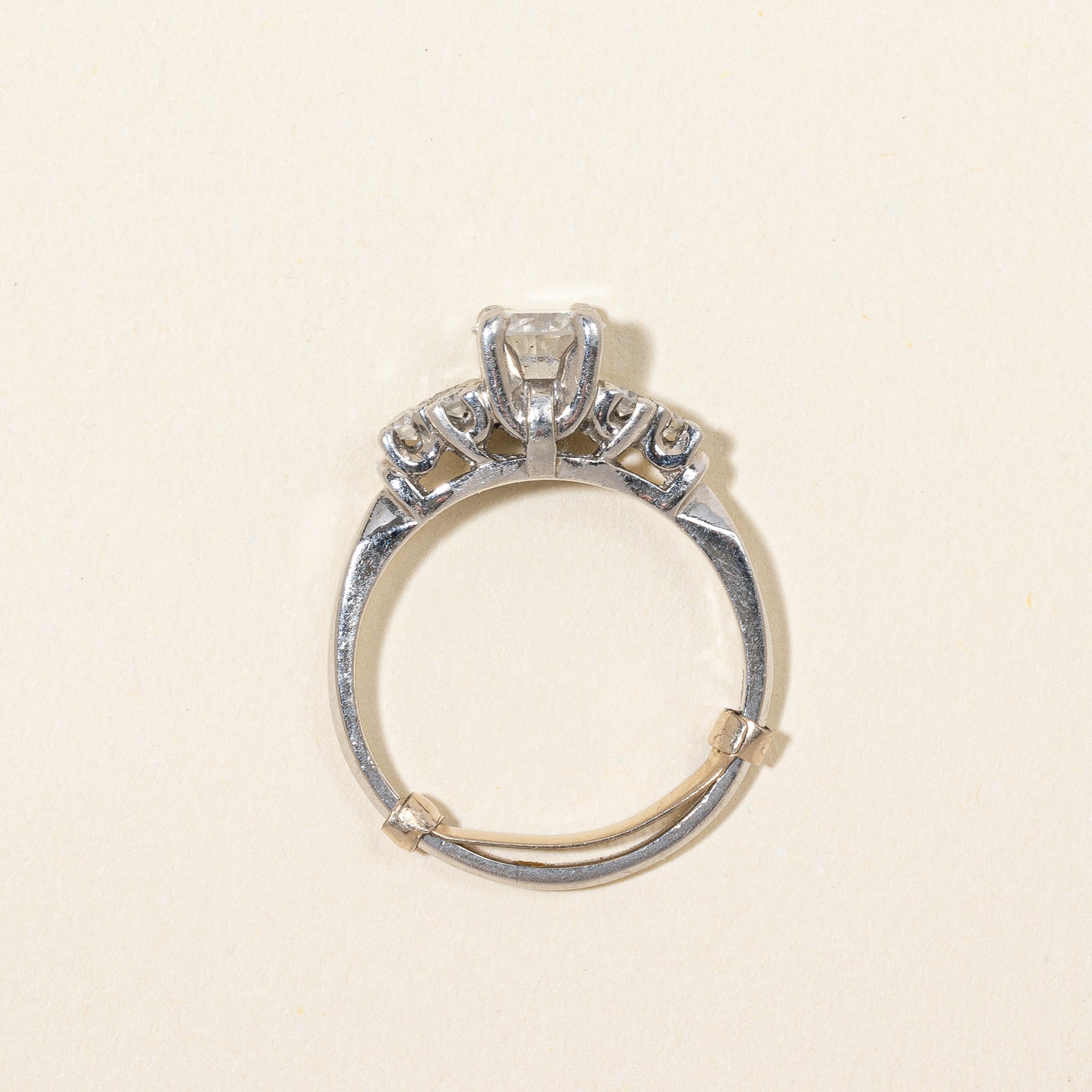 Platinum Diamond Ring | 0.90 ctw | SZ 5 |