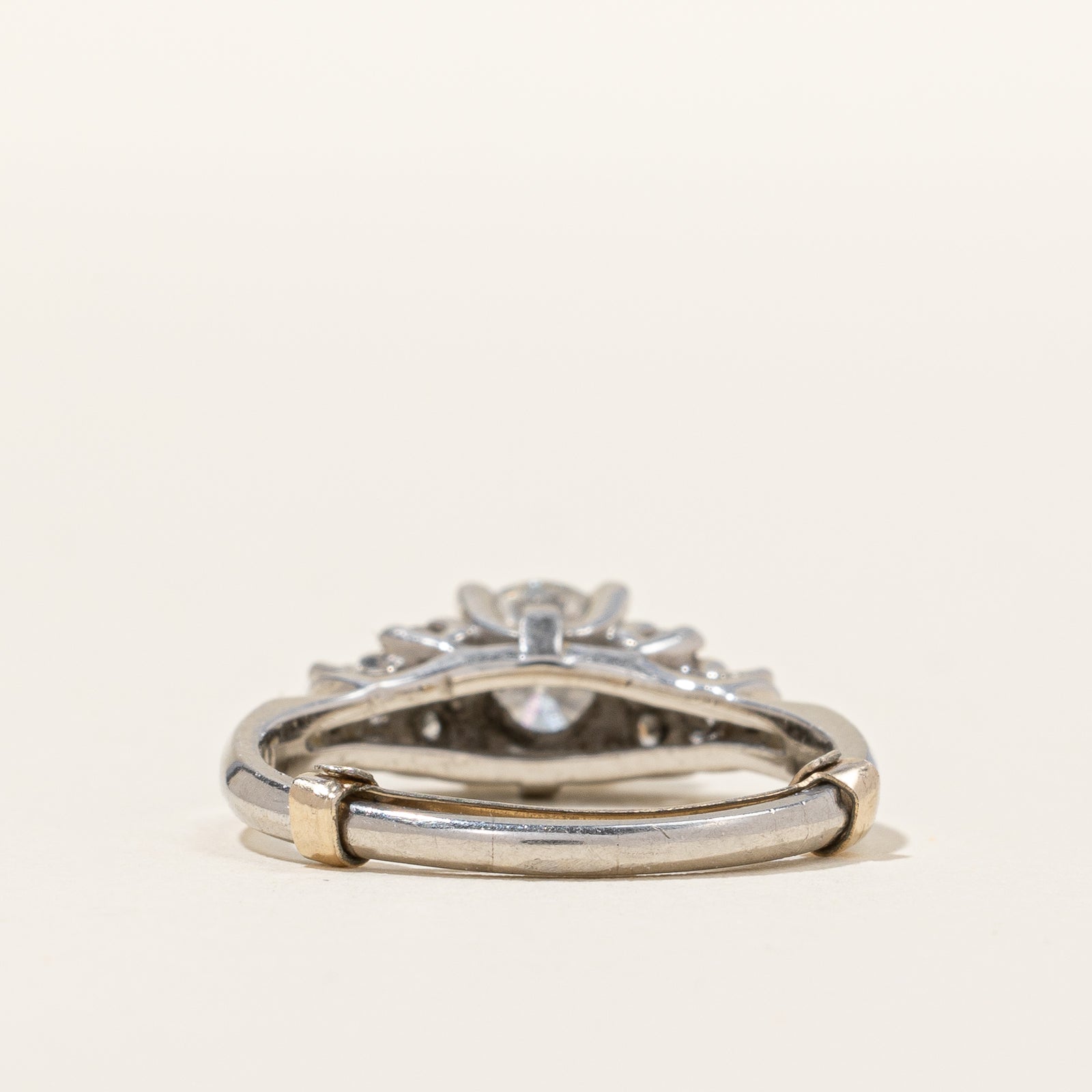 Platinum Diamond Ring | 0.90 ctw | SZ 5 |