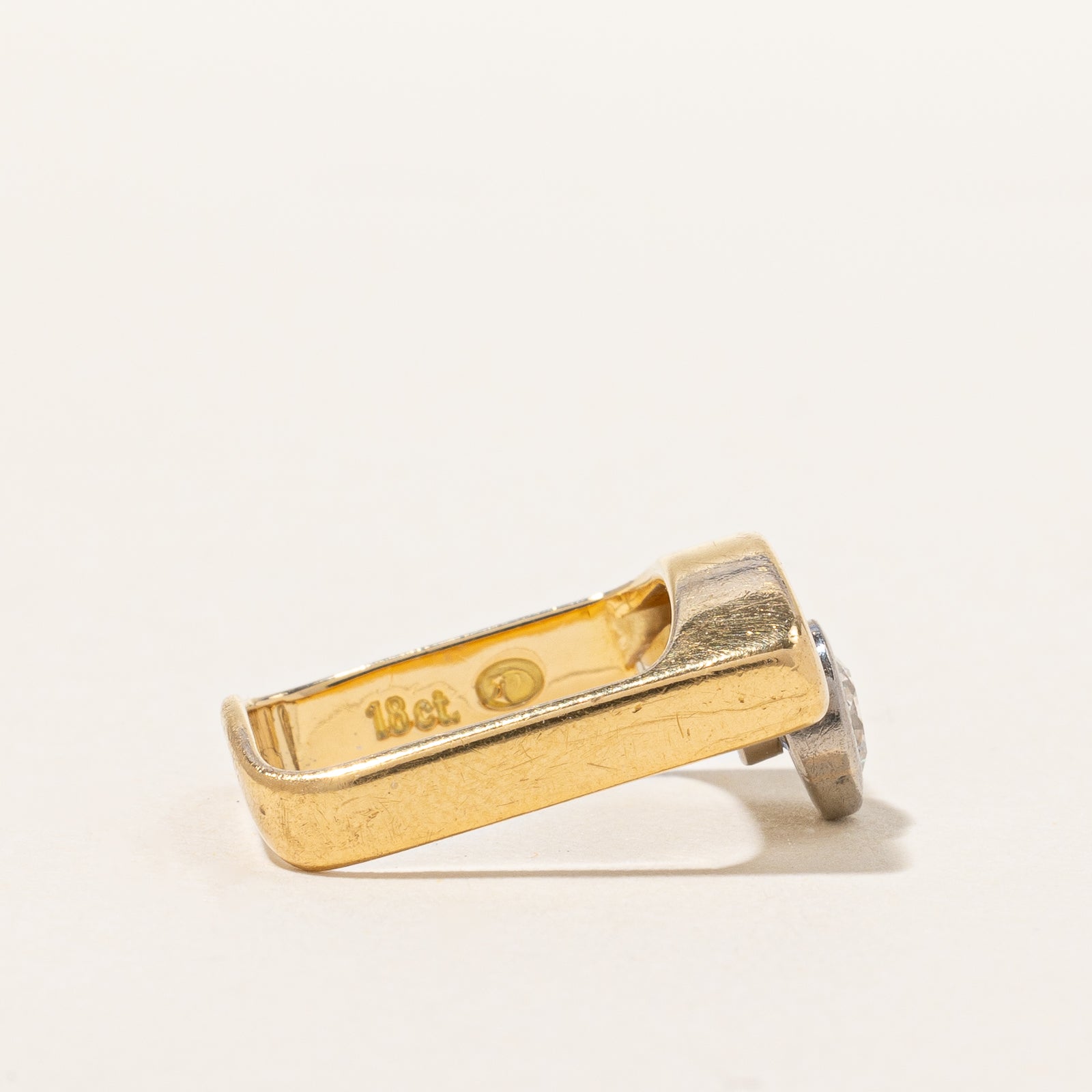 Bezel Set Abstract Diamond Ring | 0.70 ctw, SZ 5.25 |
