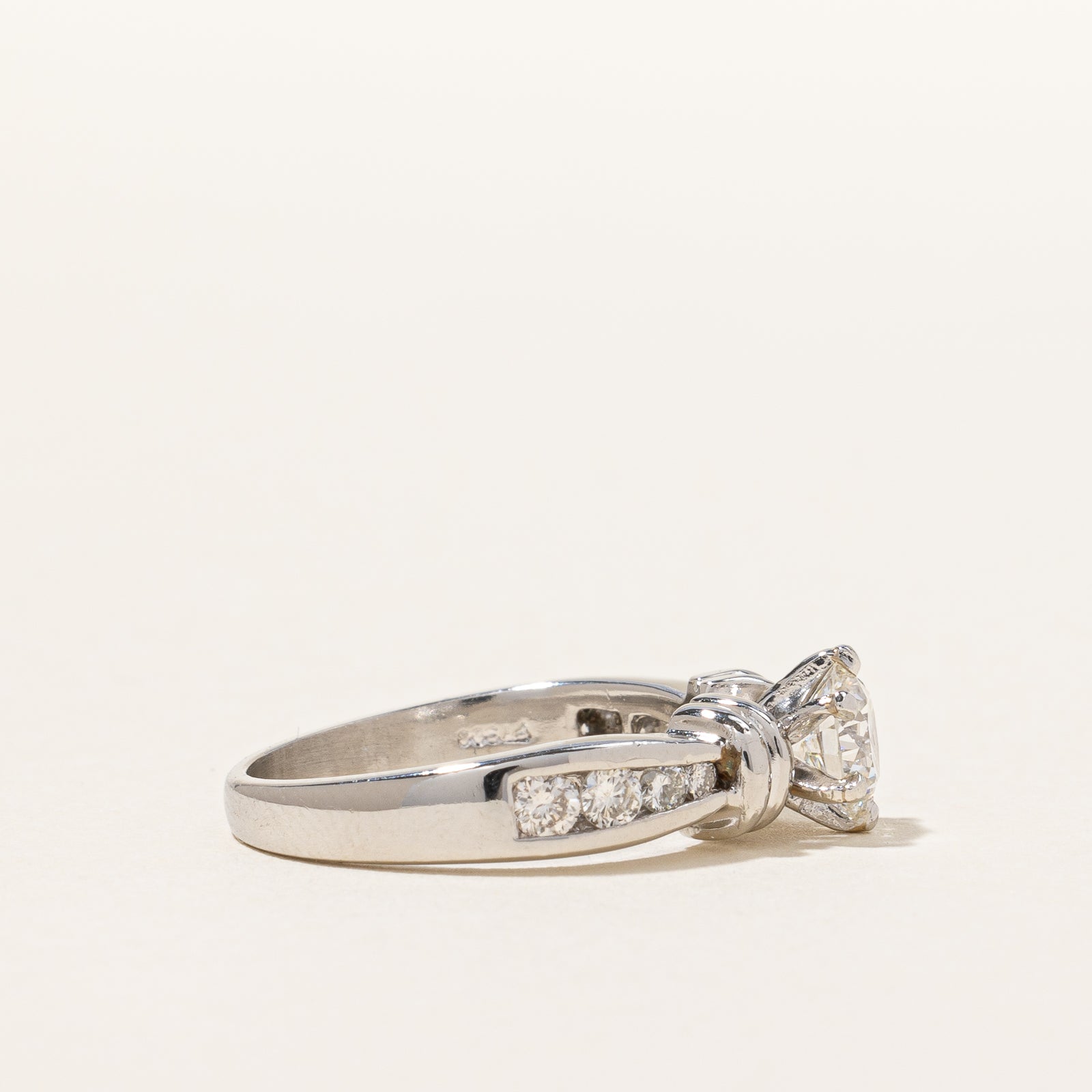 Bague de fiançailles en diamant avec détail ruban | 1,05 ct | Taille 6 |