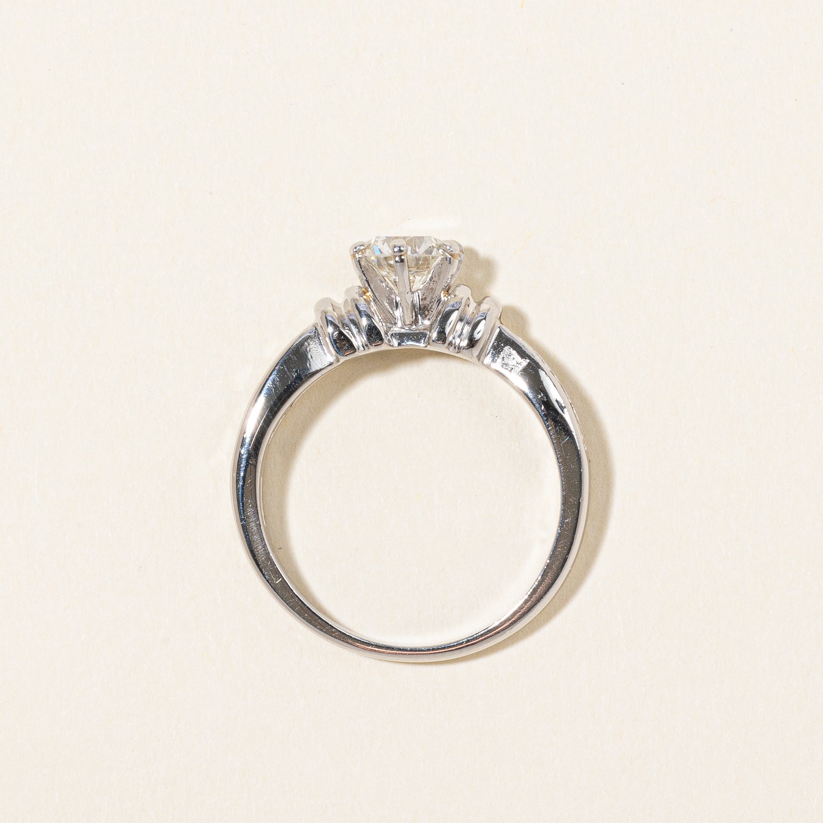 Bague de fiançailles en diamant avec détail ruban | 1,05 ct | Taille 6 |