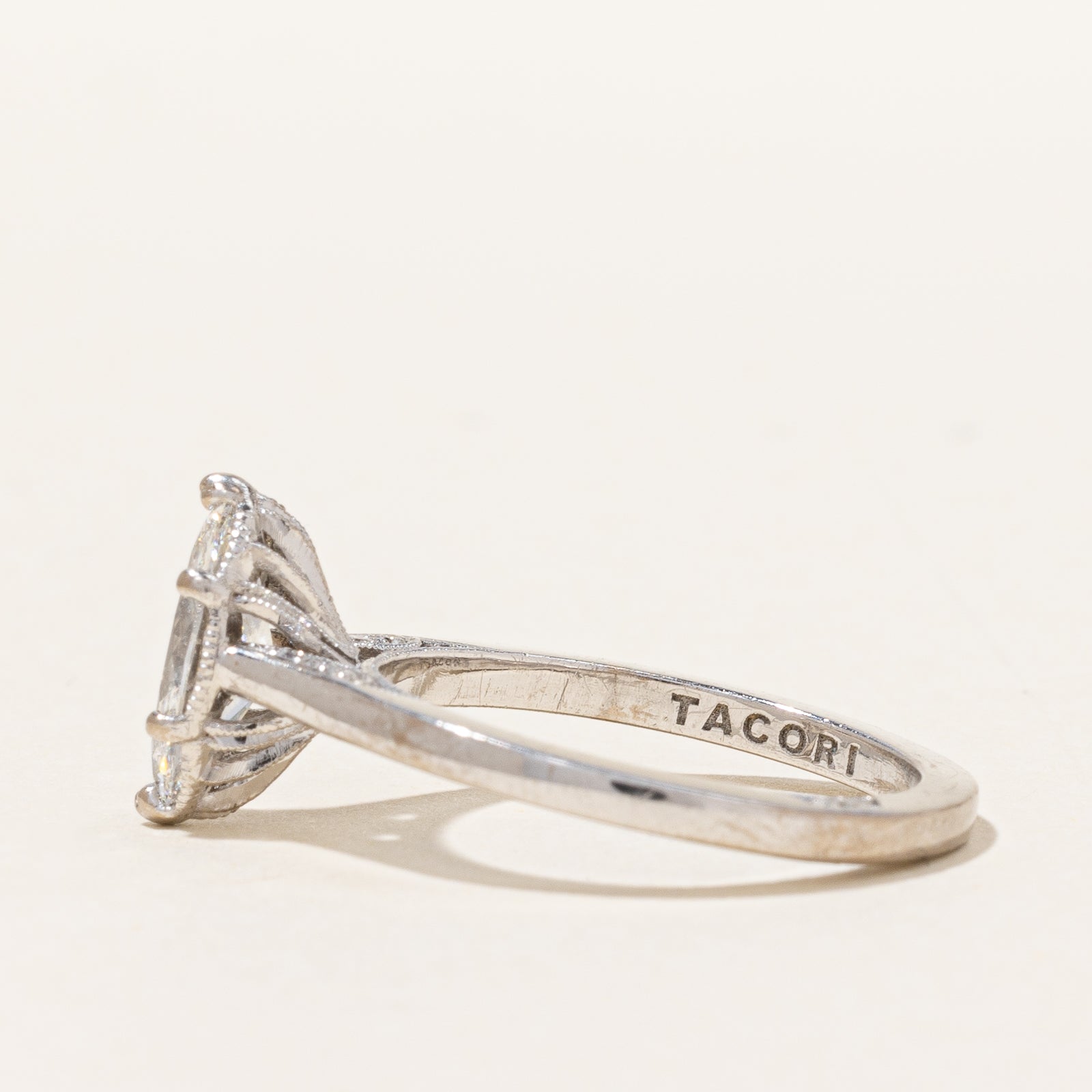 'Tacori' 1.01ct GIA-graded Natural Diamond Engagement Ring | GIA 1.01ct SI1 F | 0.08ctw | SZ 6.5 |