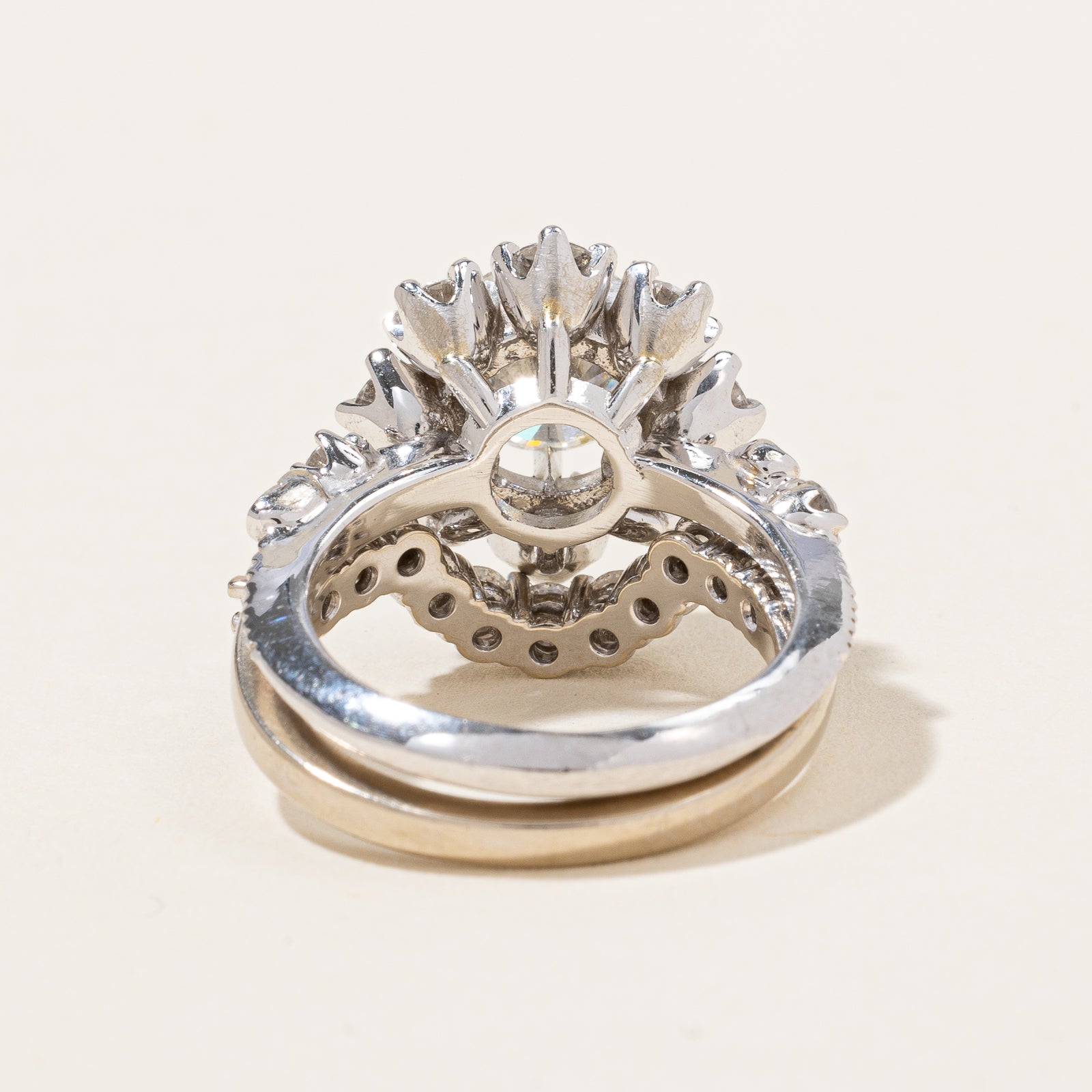 Canadian Diamond Wedding Set | 1.79ct VVS2 G Ex | 3.58ctw | SZ 5 |